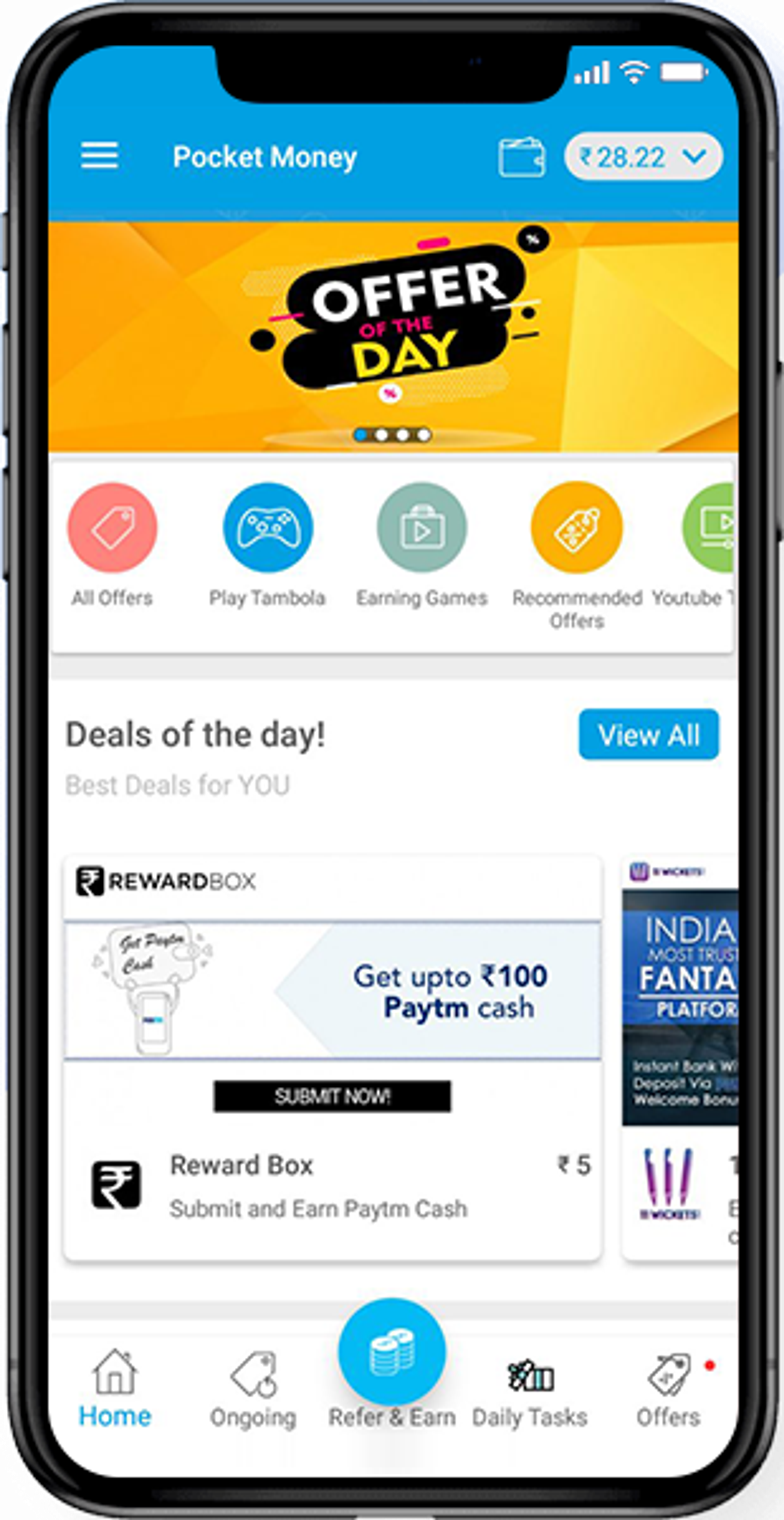 Pocket Money: The easiest way to earn free mobile recharge & Paytm cash