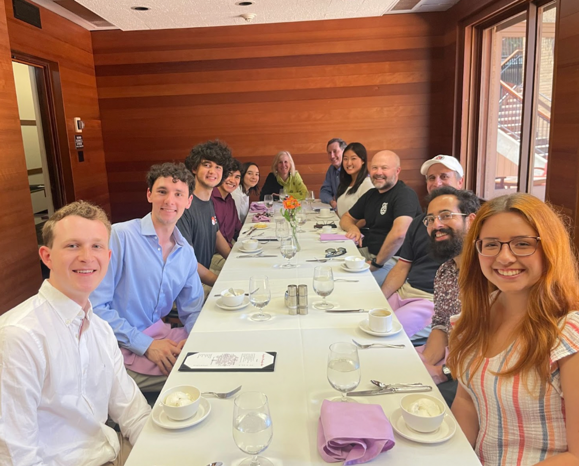 Lunch at the Stanford Alumni Club sparked engaging discussions, from education for under-resourced communities to potential missions on Mars.