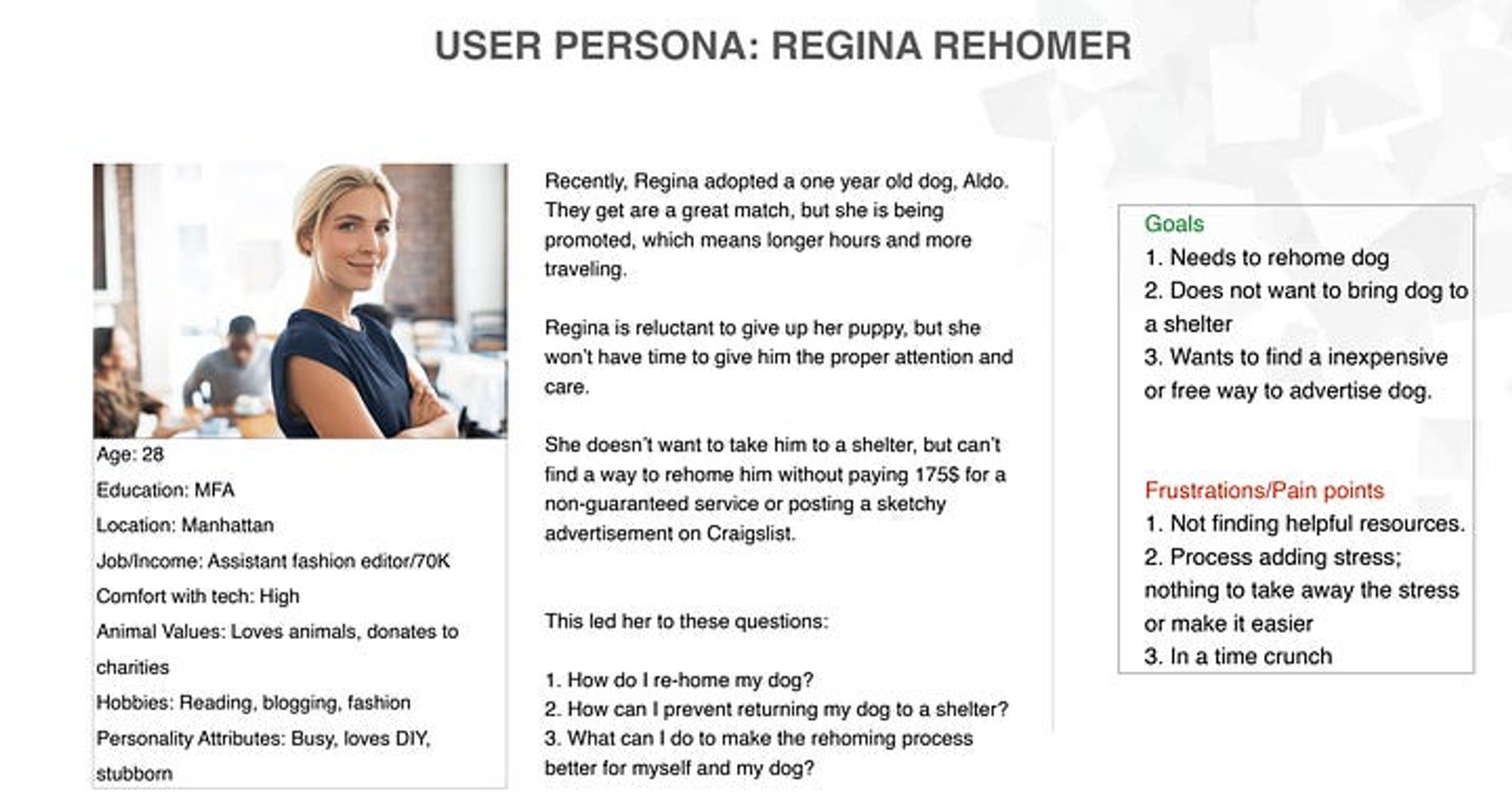 Building a b2c persona - by Nikki Anderson-Stanier