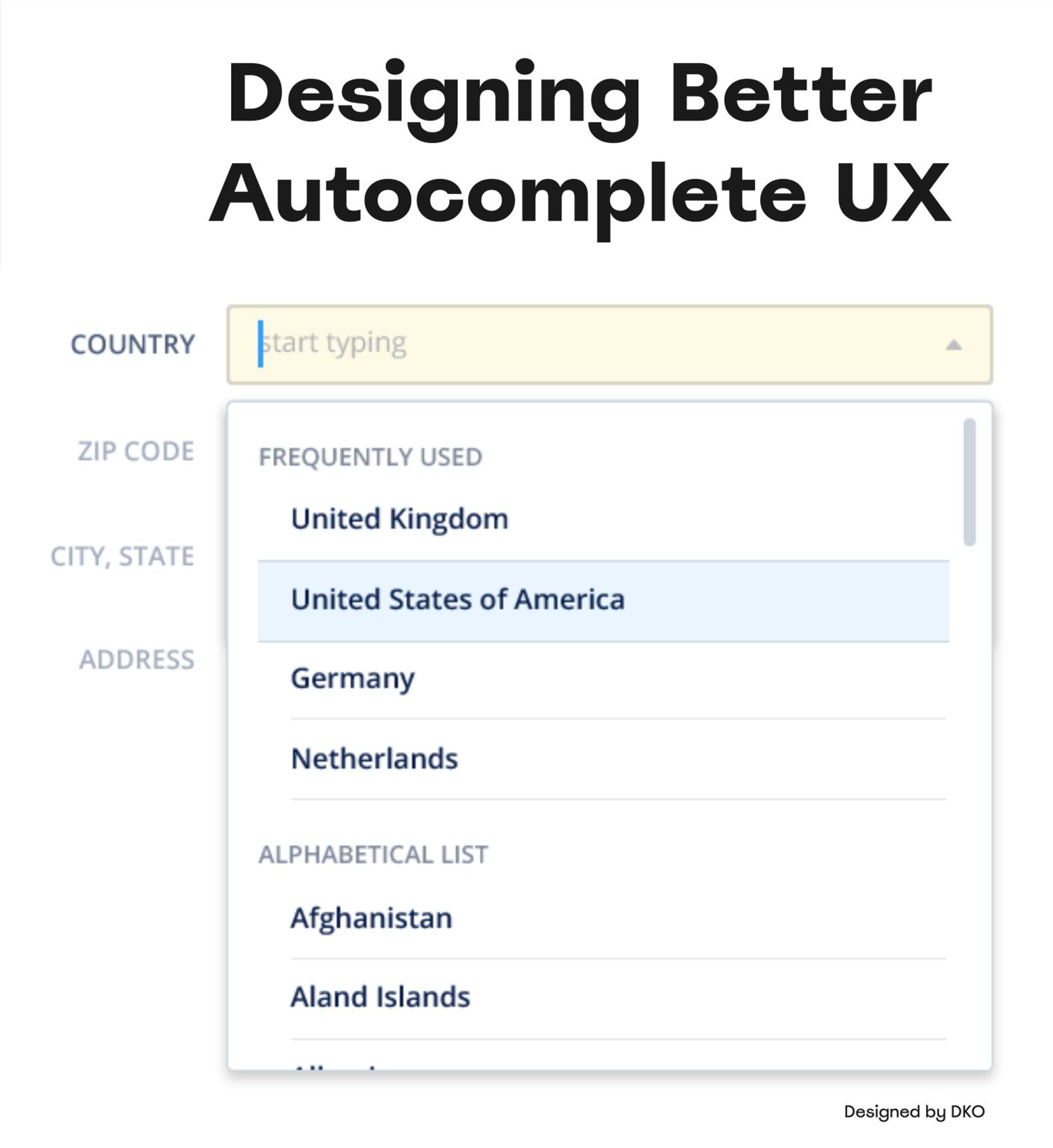Designing Better Autocomplete UX by Vitaly Friedman