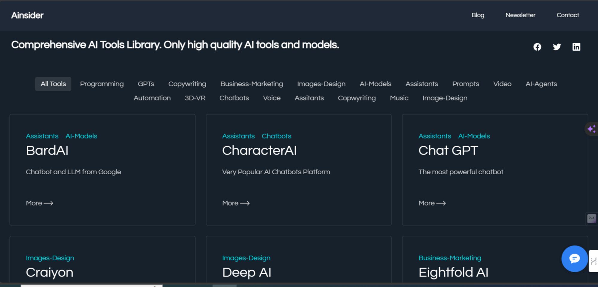 Ainsider.tools AI library launched!