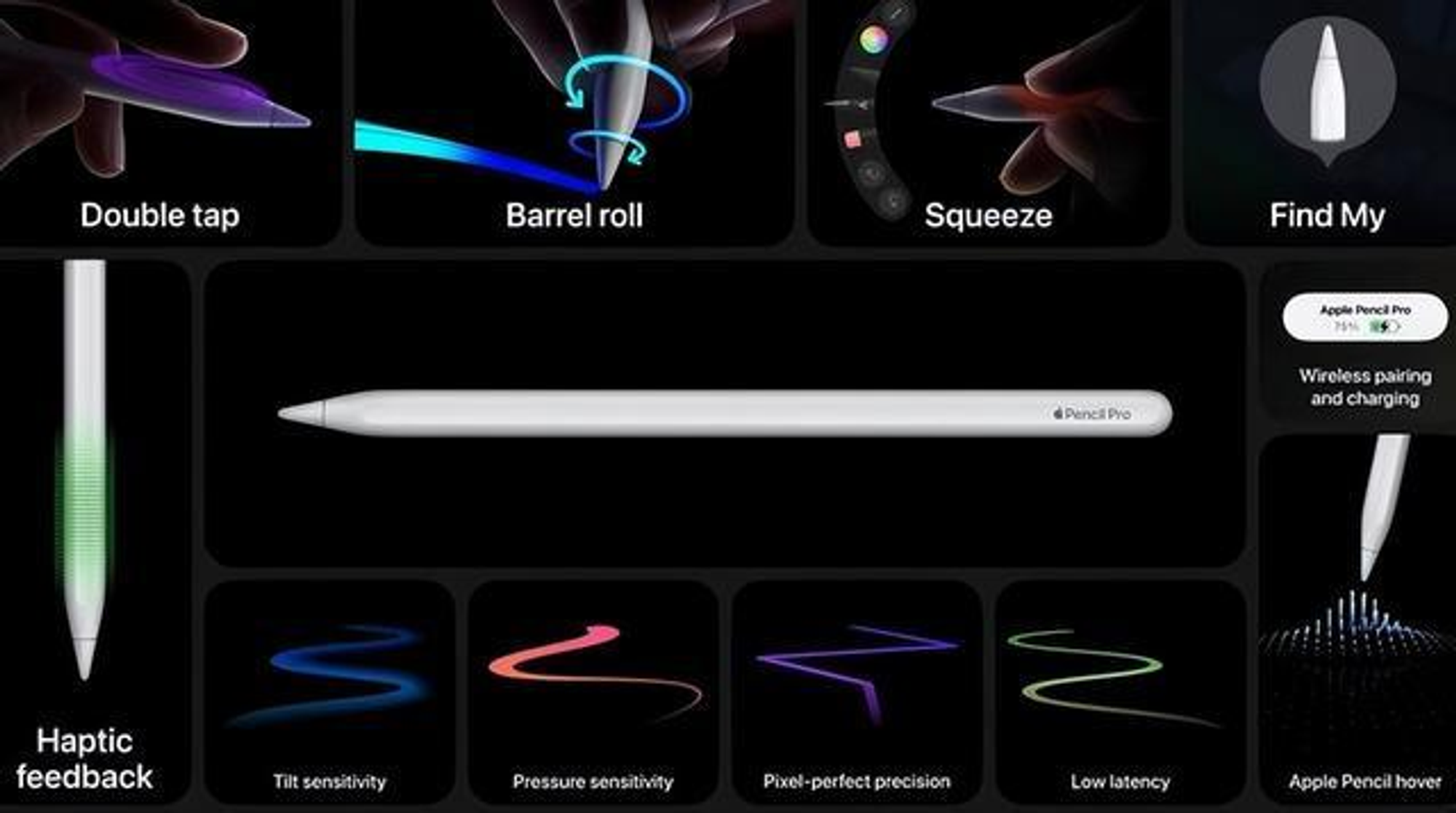 Apple Pencil Pro 功能概览