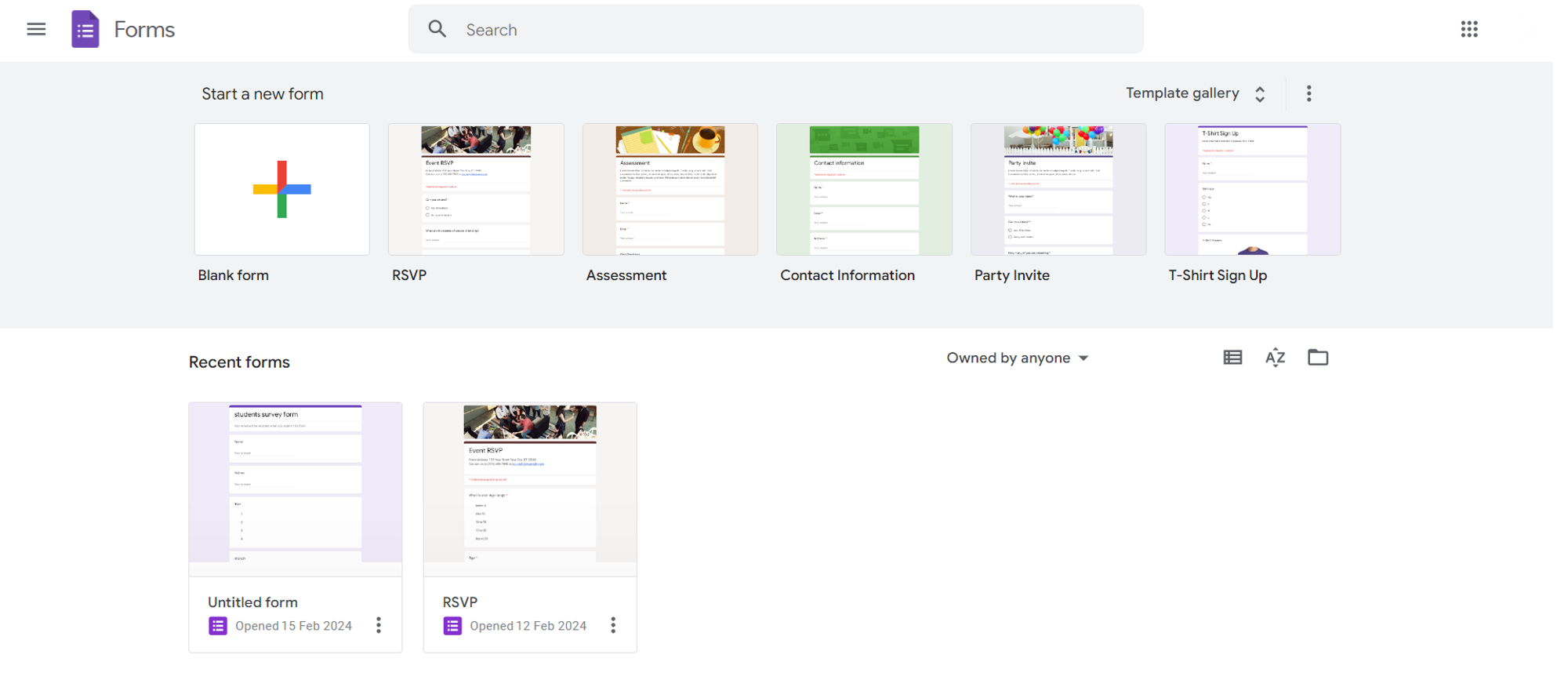 How to see Google Forms you Submitted