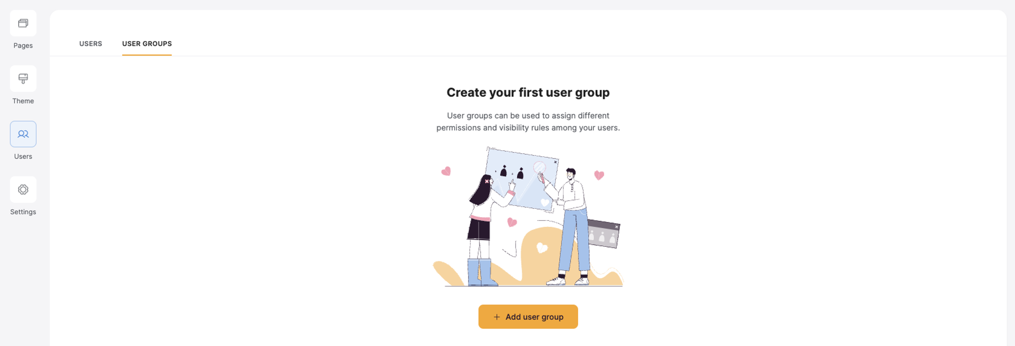 Create a new user group