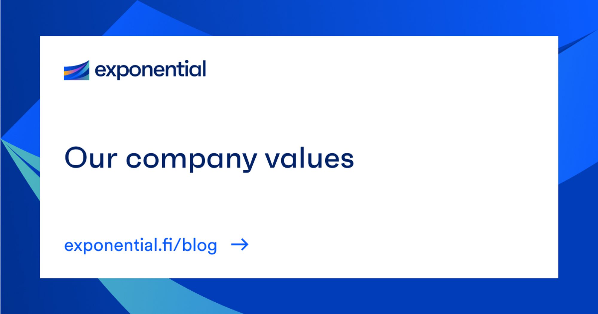 Our company values blog cover image