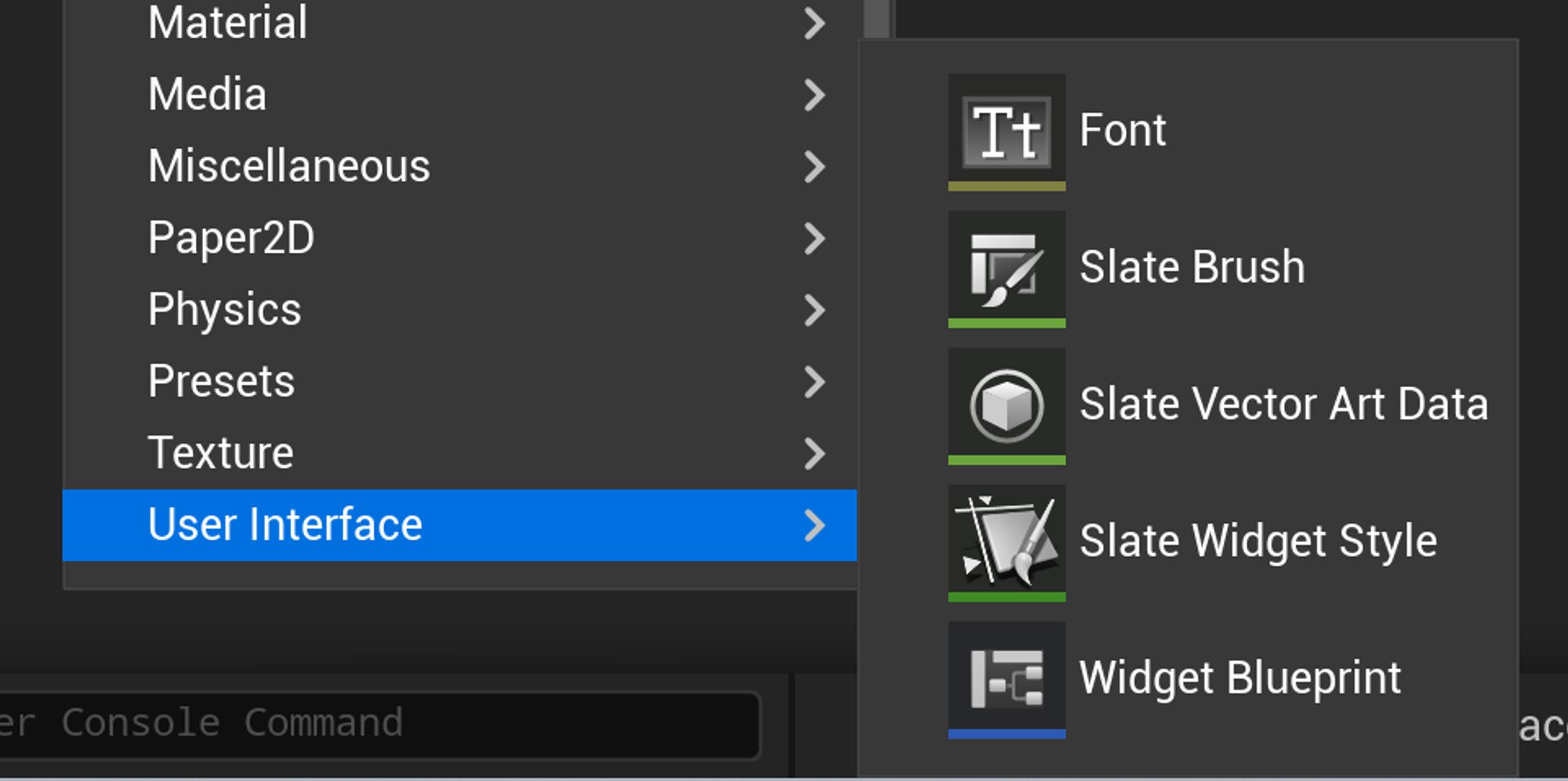 Creating a font asset by clicking Add New 