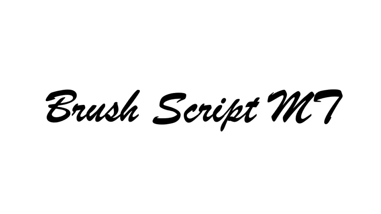Brush Script MT Font