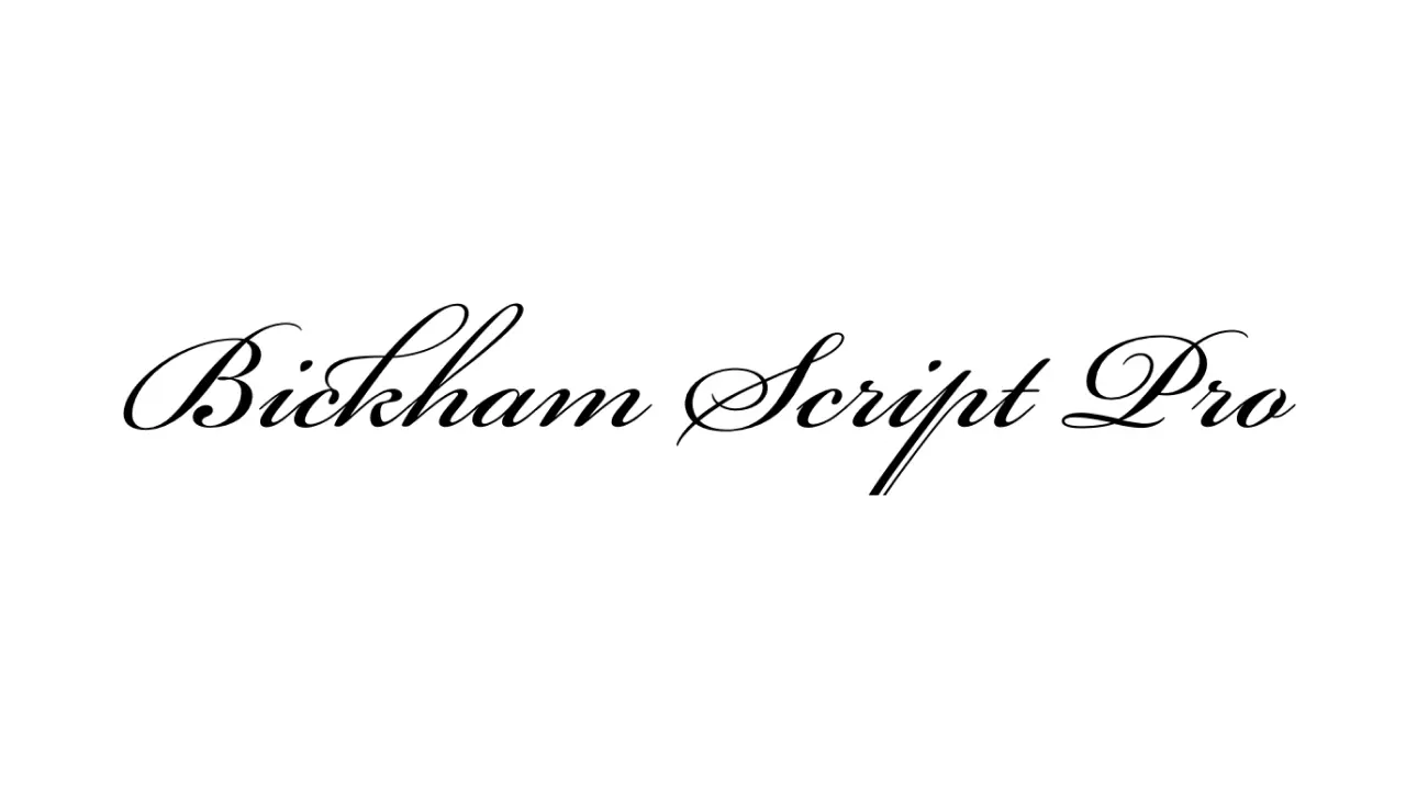 Bickham Script Pro Font