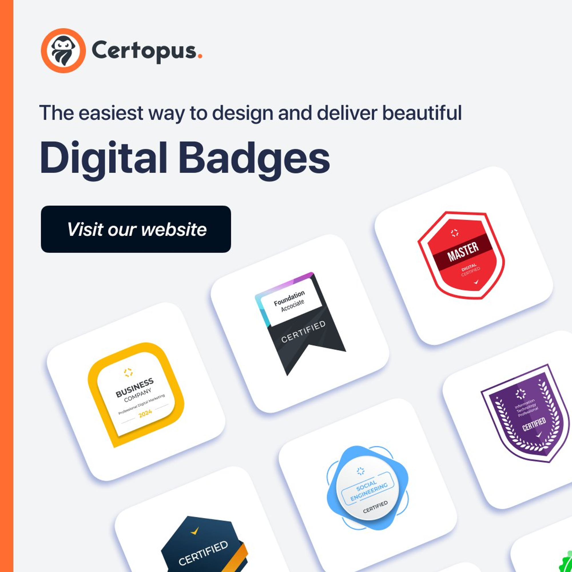                       Issuing Digital Badge with Certopus 