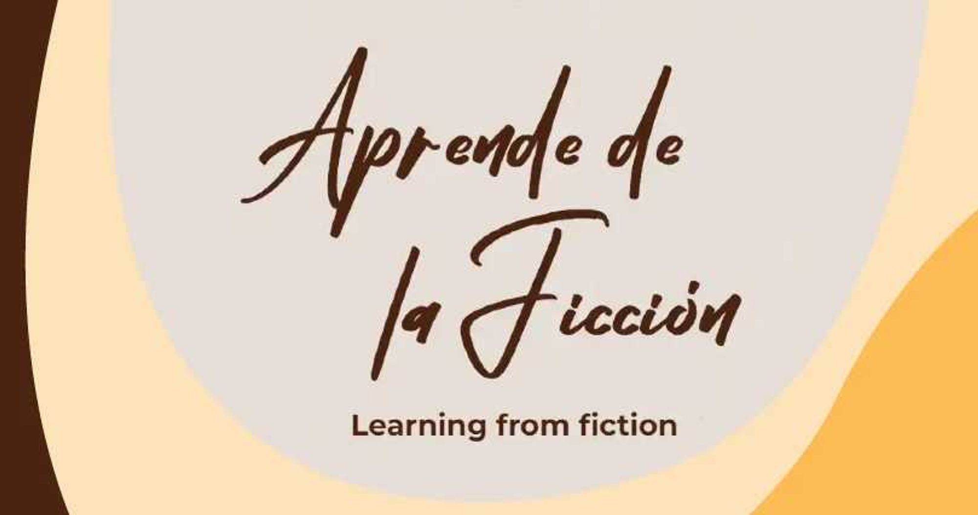 Logo oficial de “Aprende de la ficción”. 