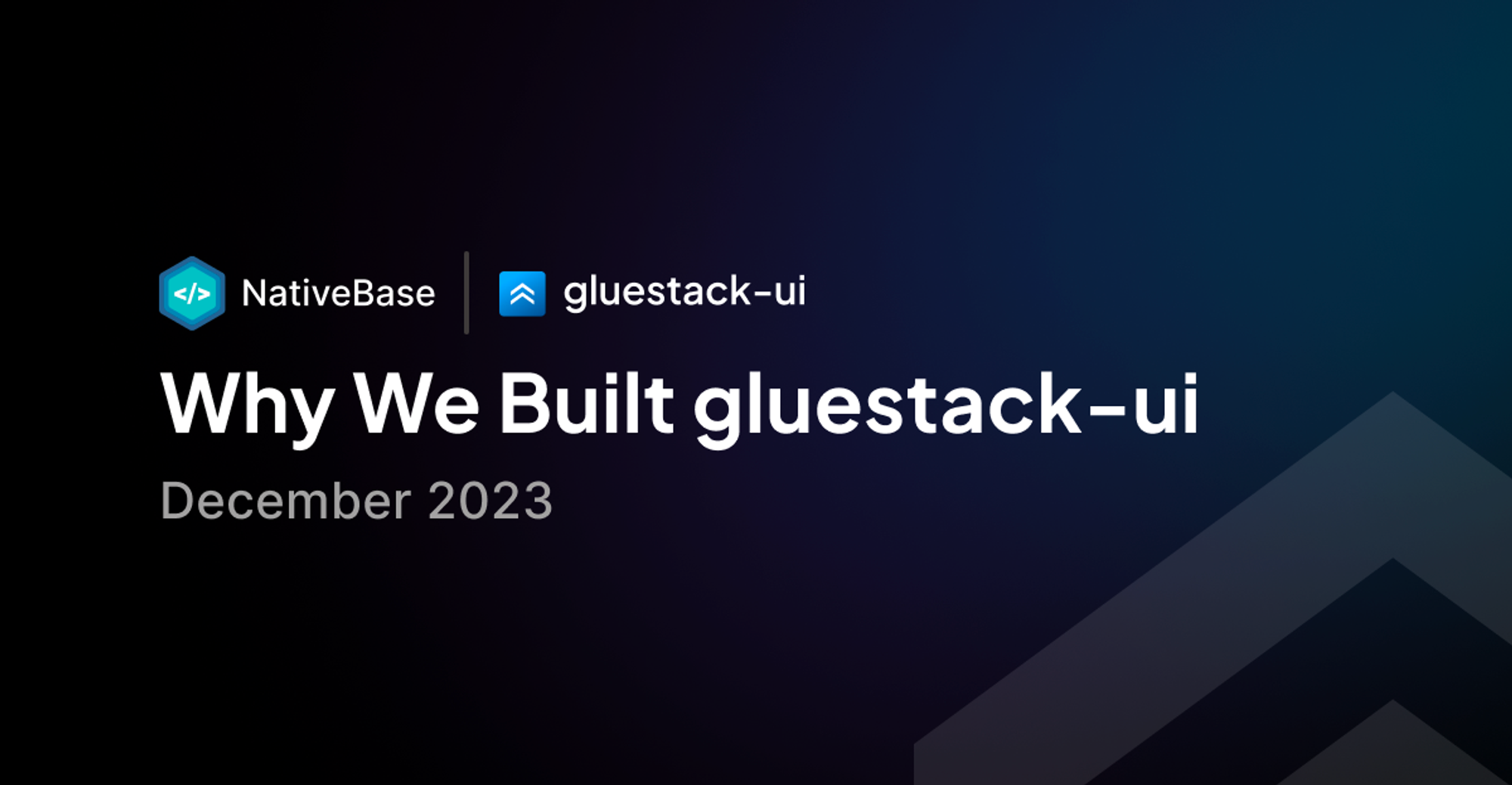 Why we built gluestack-ui