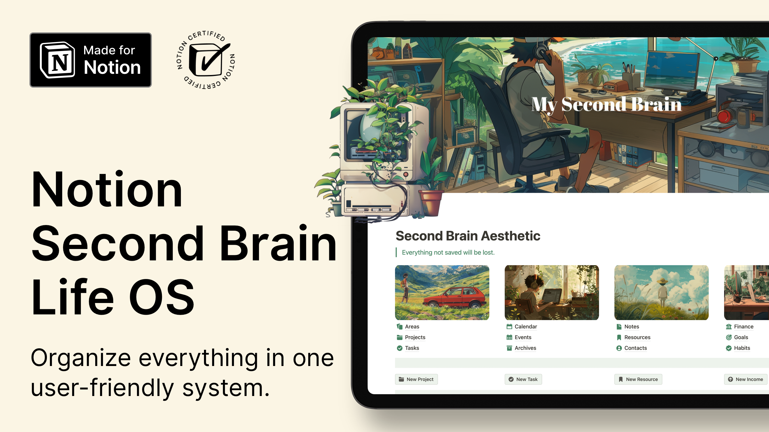 Notion Second Brain Life OS