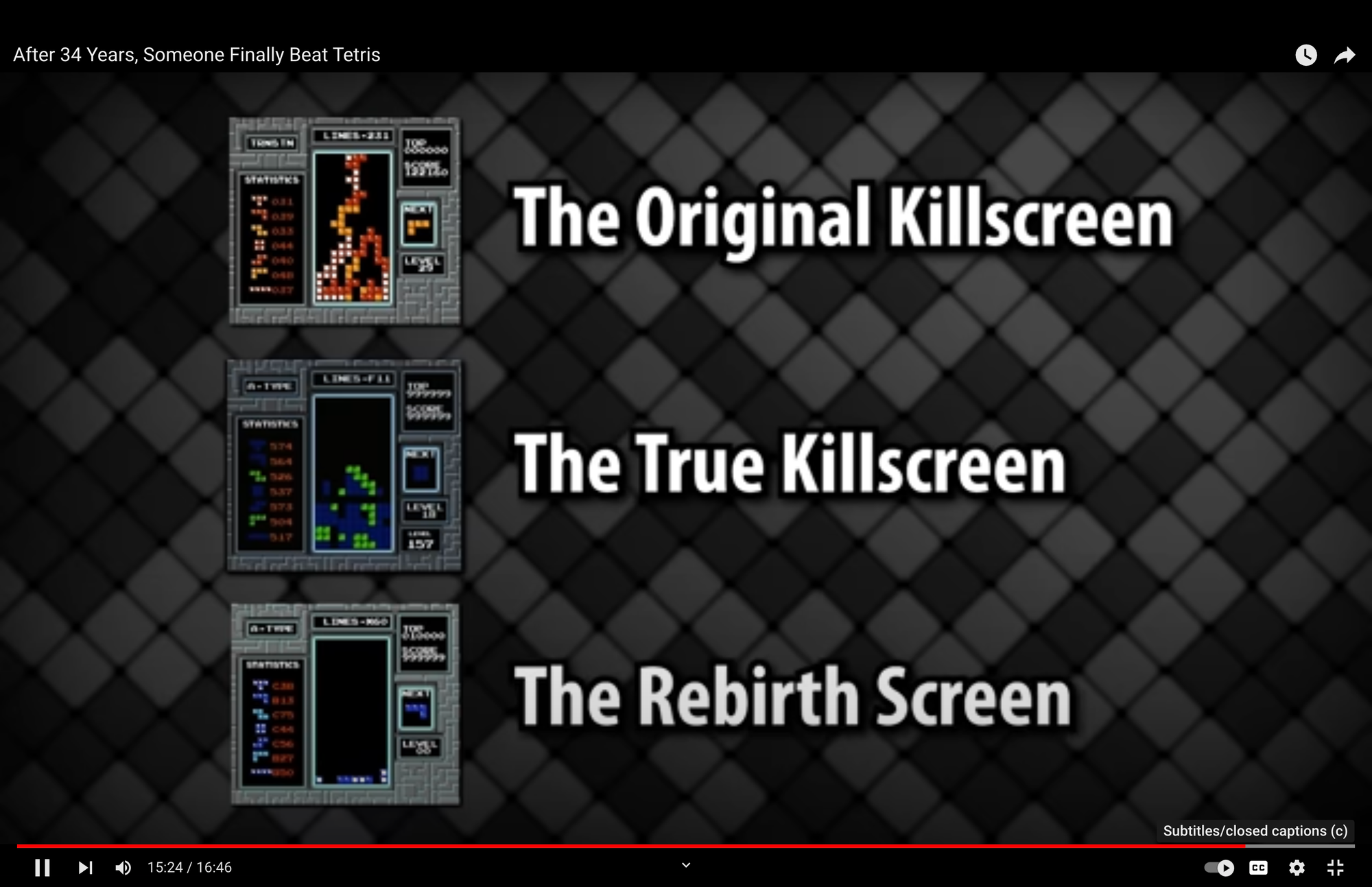 The Tetris Kill Screen and Renaissance