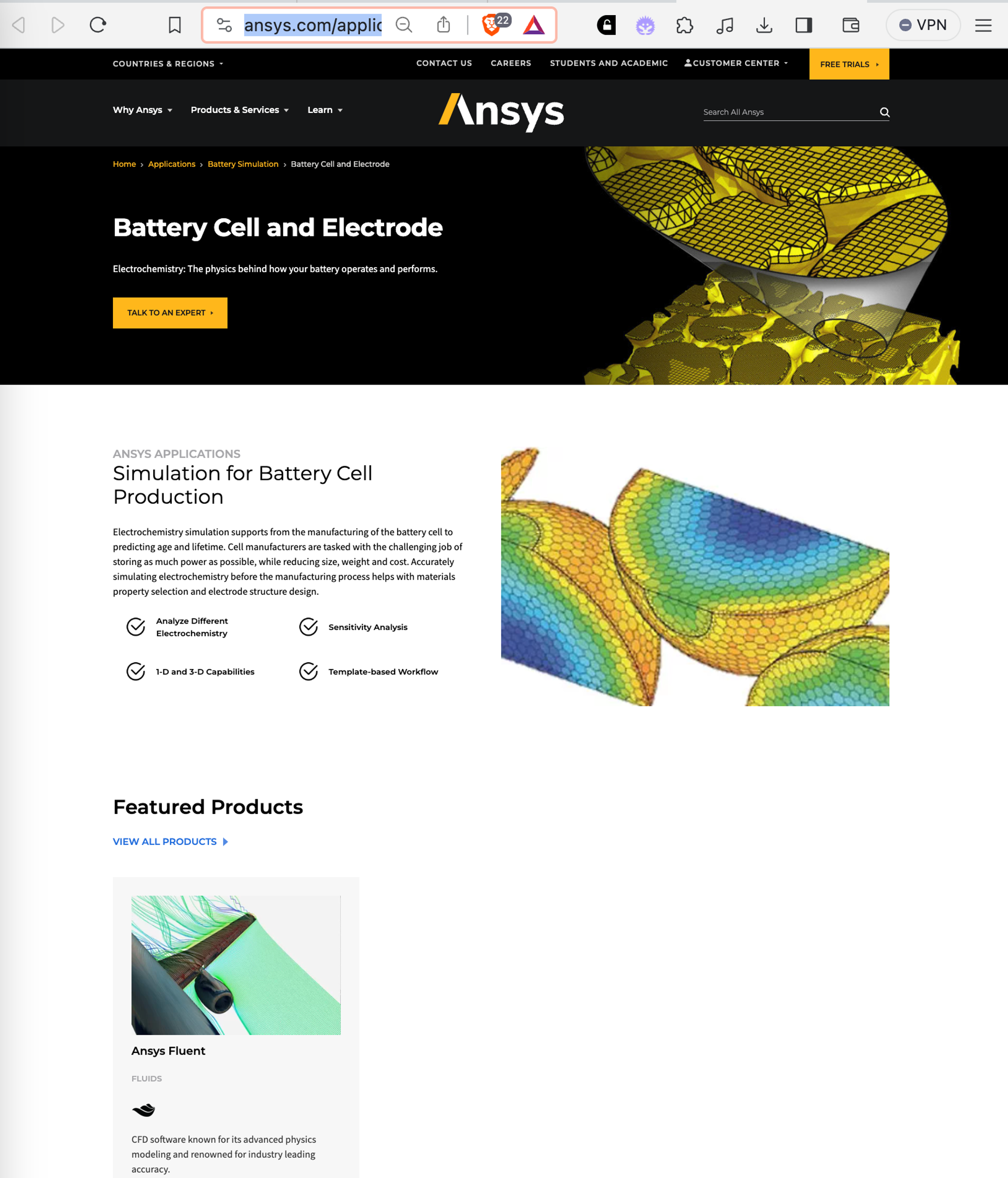 Chemical Simulation with ANSYS