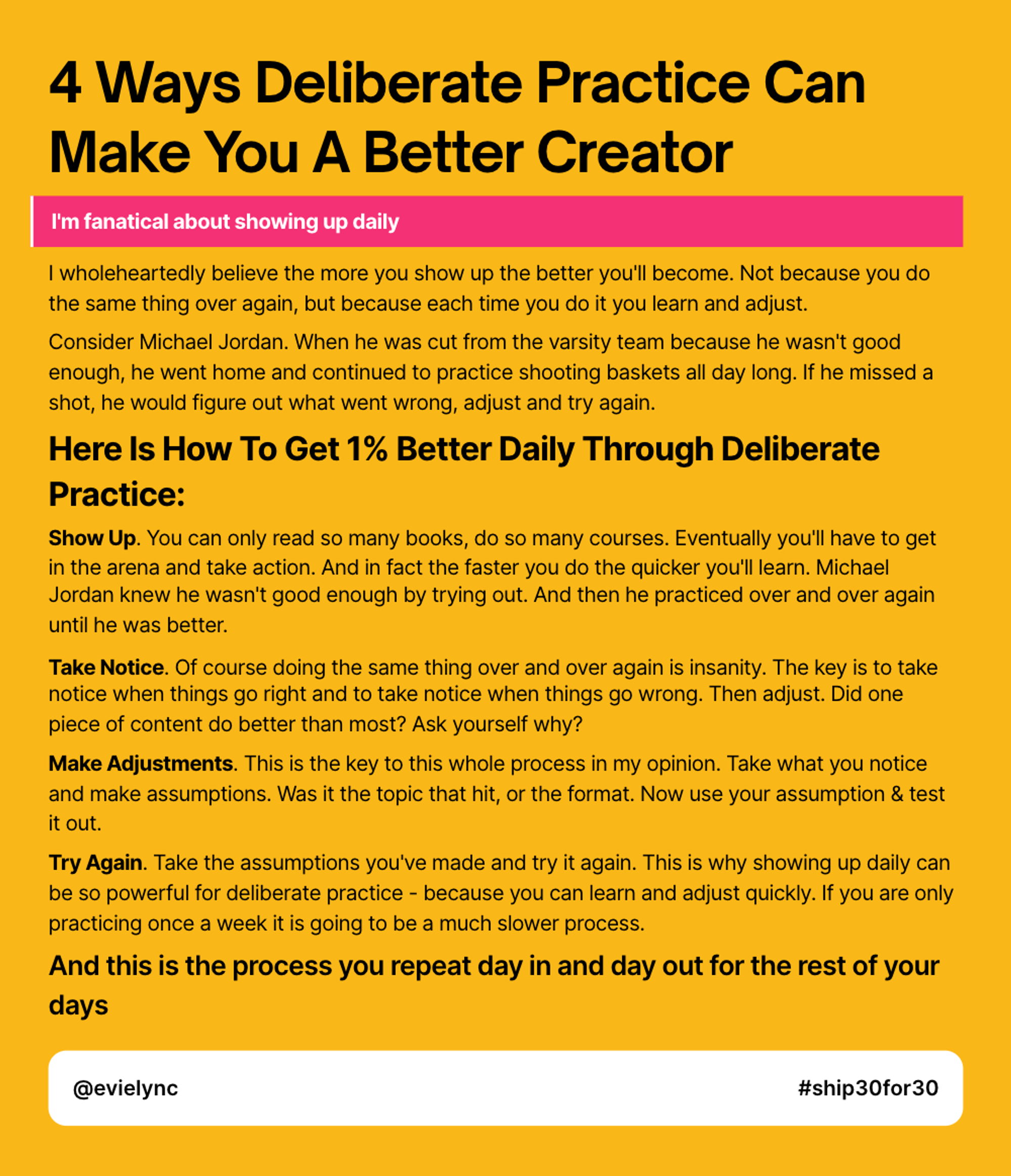 4 Ways Deliberate Practice Can Make You A Better Creator