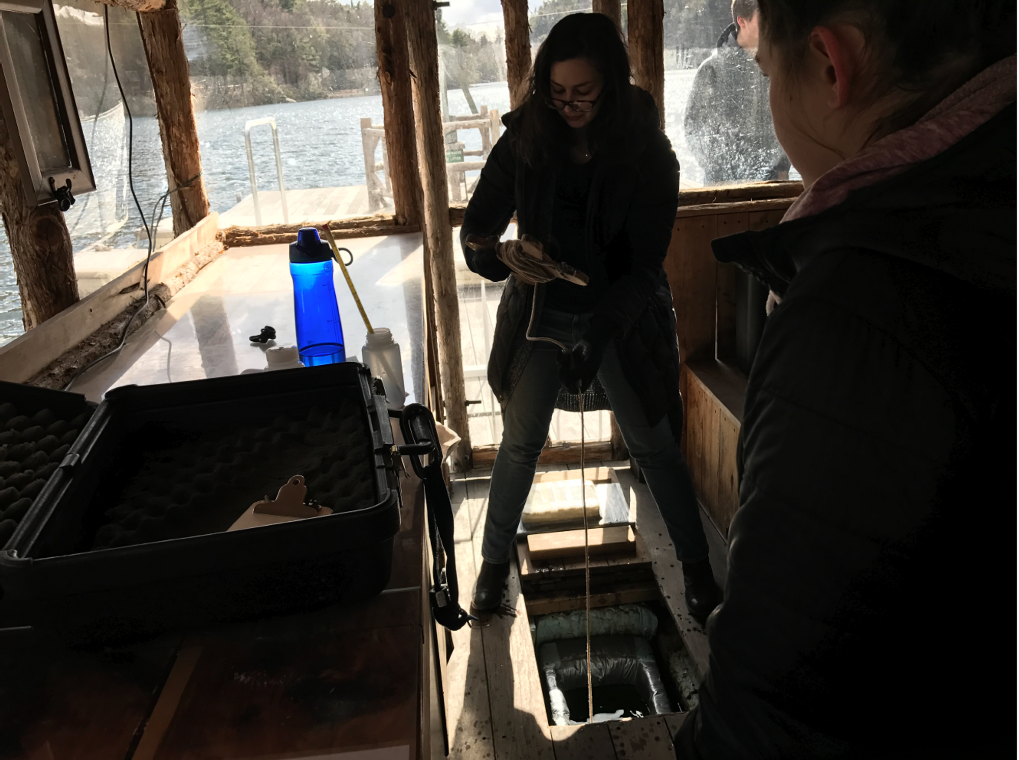Measuring water data from Mohonk Lake