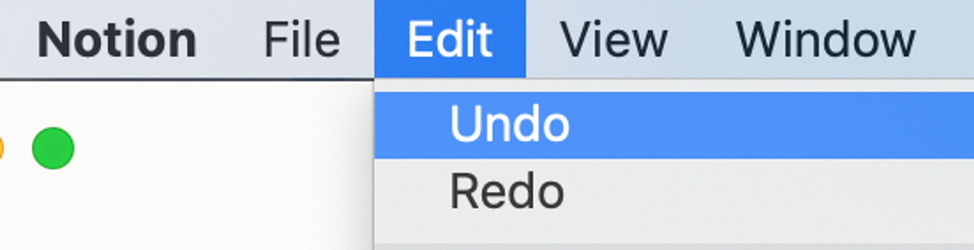 How to quickly undo in Notion