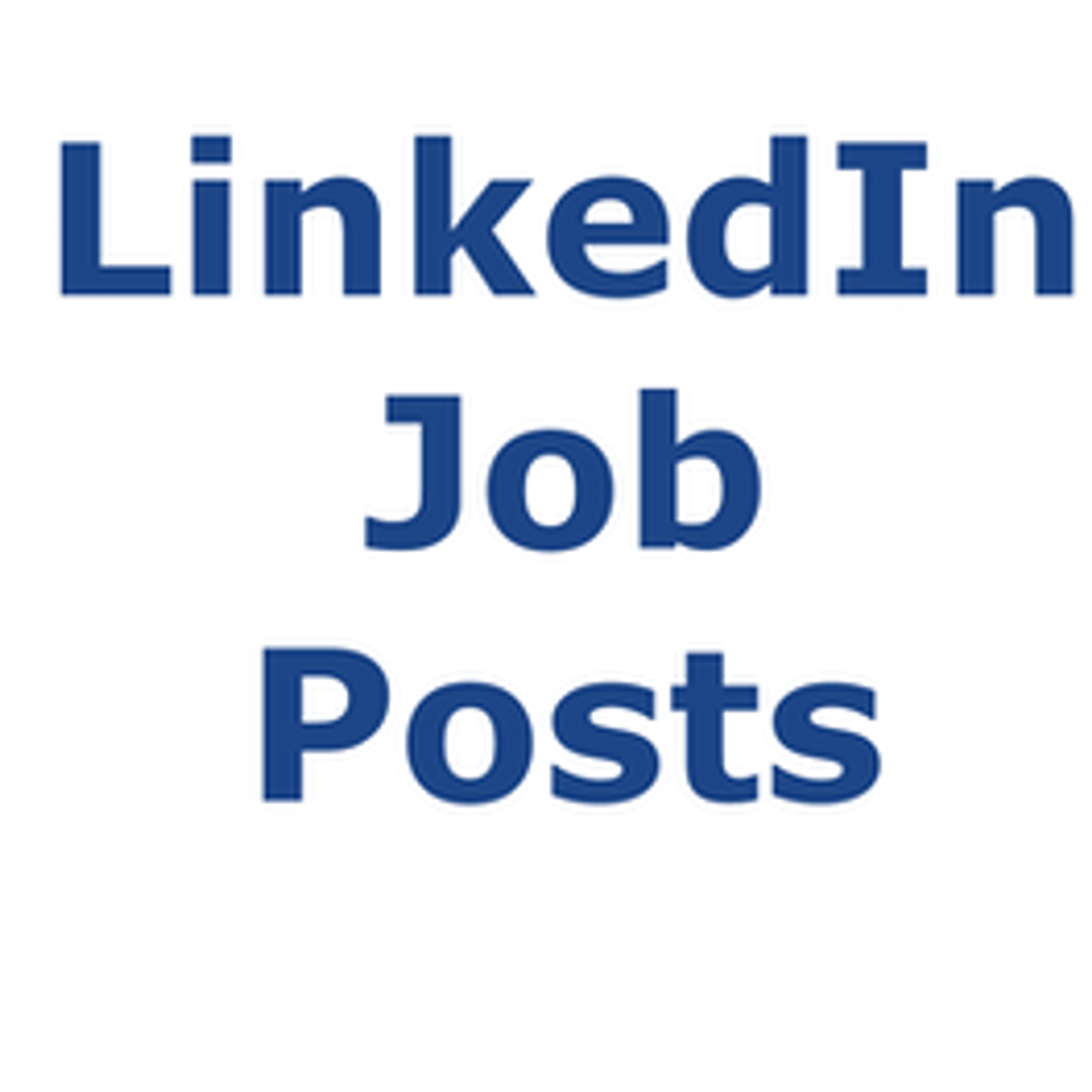 Job Post By Individuals on LinkedIn