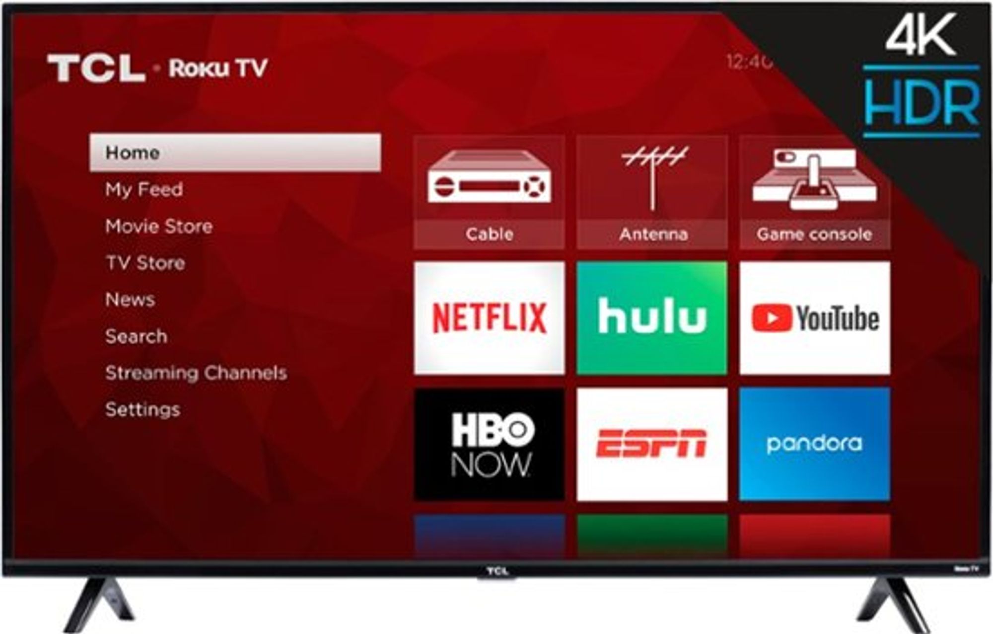50" TCL 4K Roku TV with HDR
