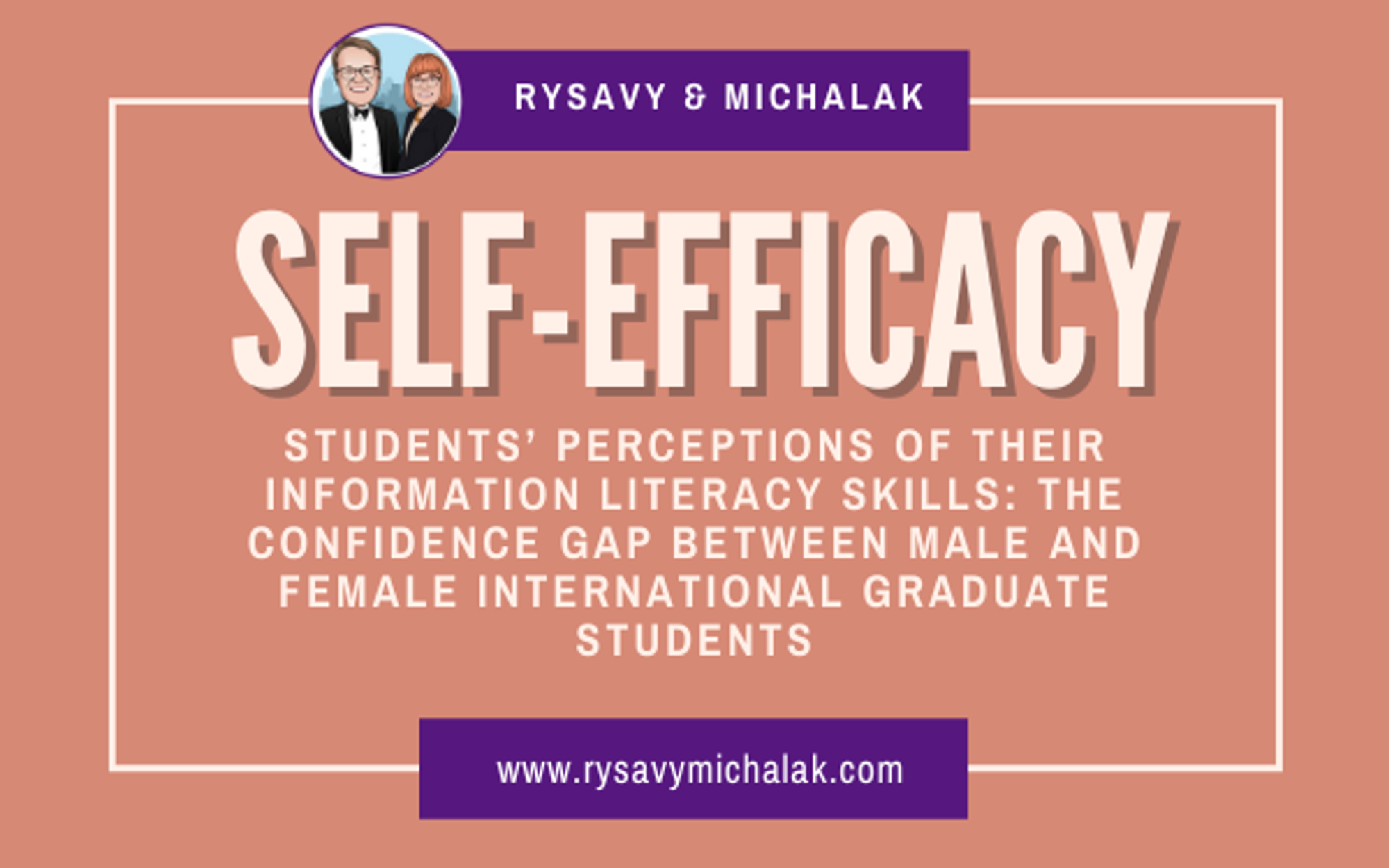 Students’ perceptions of their information literacy skills: the confidence gap between male and female international graduate students