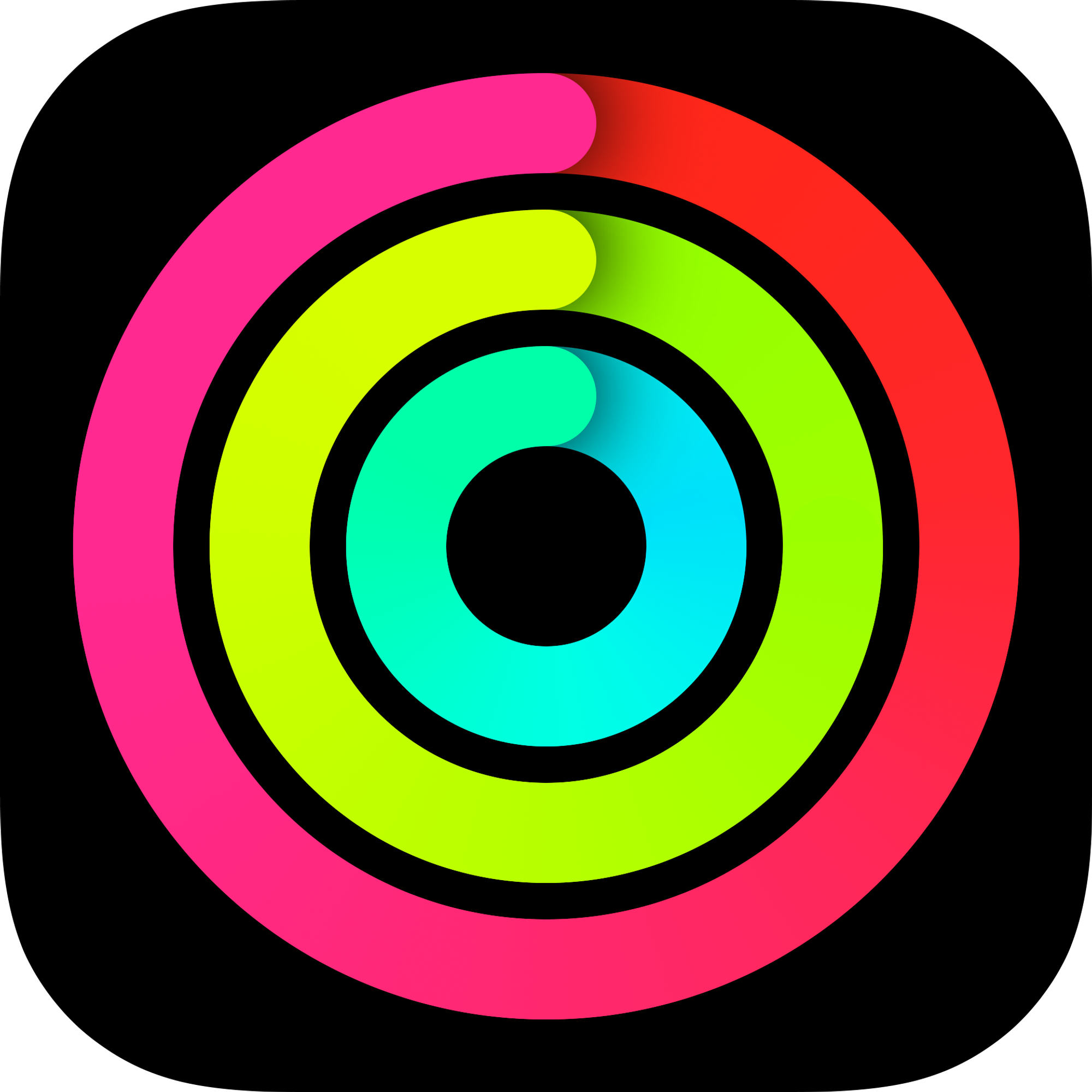 Apple Fitness rings icon