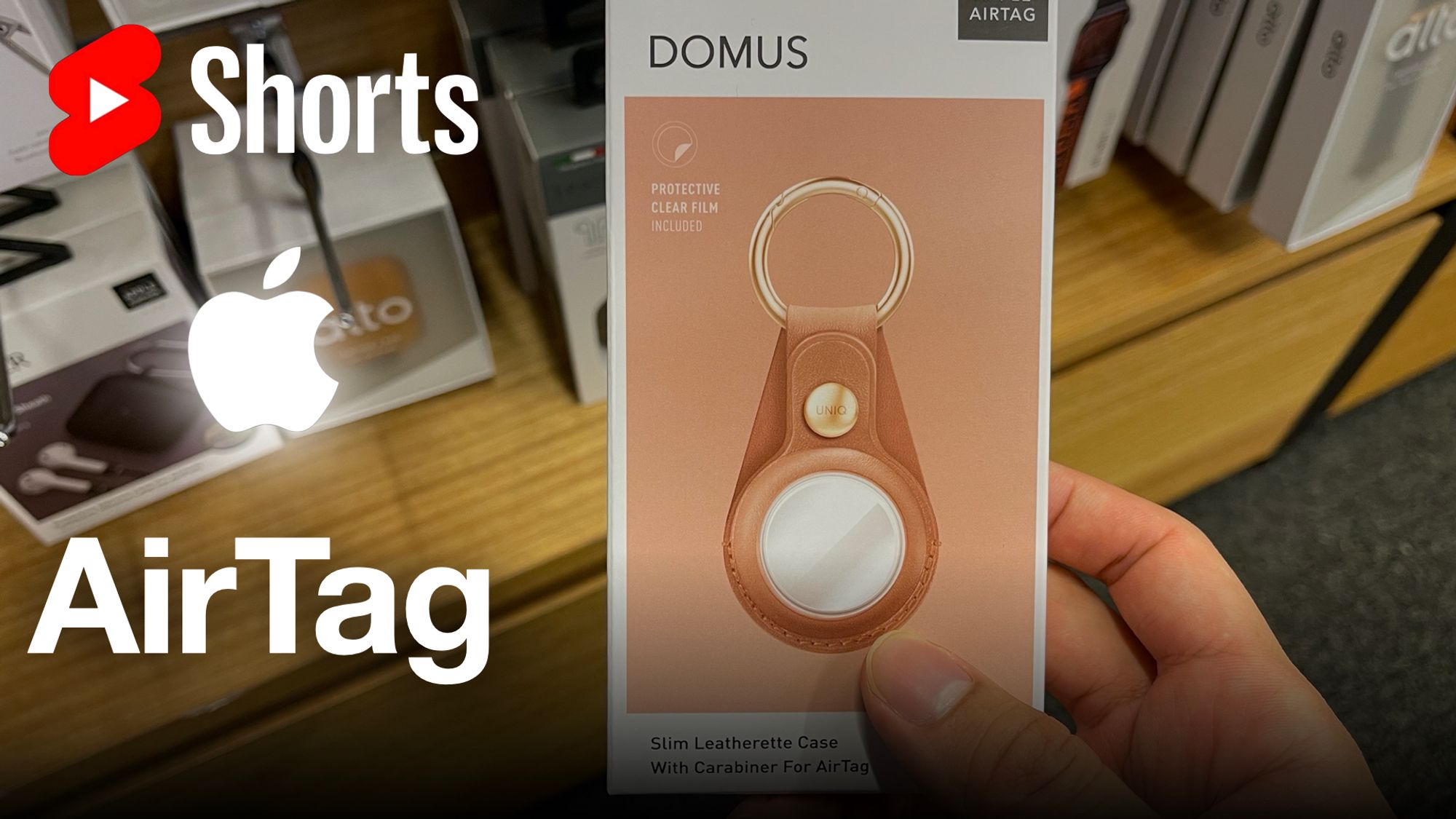 UNIQ Domus - Apple AirTag Leather Case