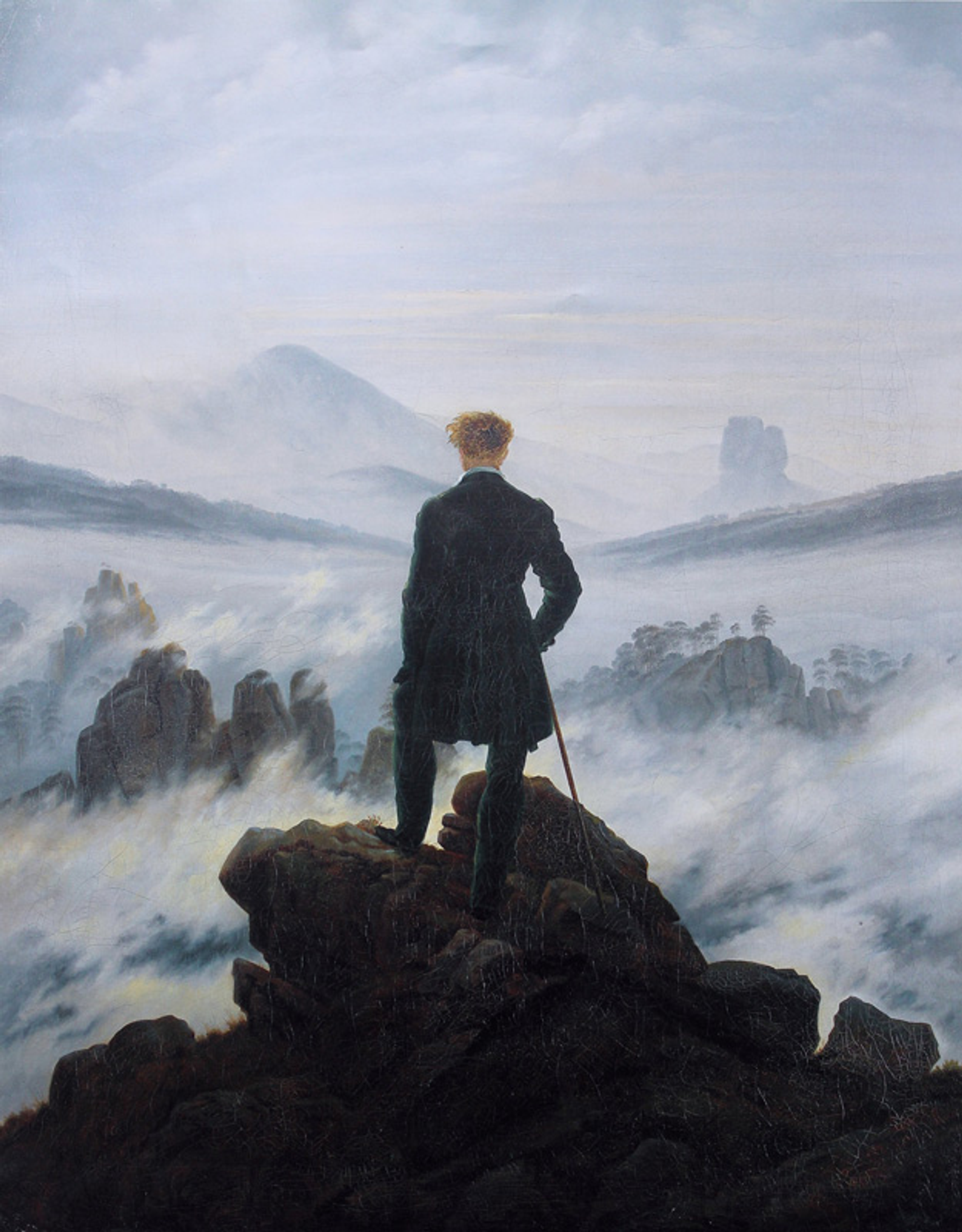 Caspar David Friedrich, The wanderer above the sea of fog. 1818