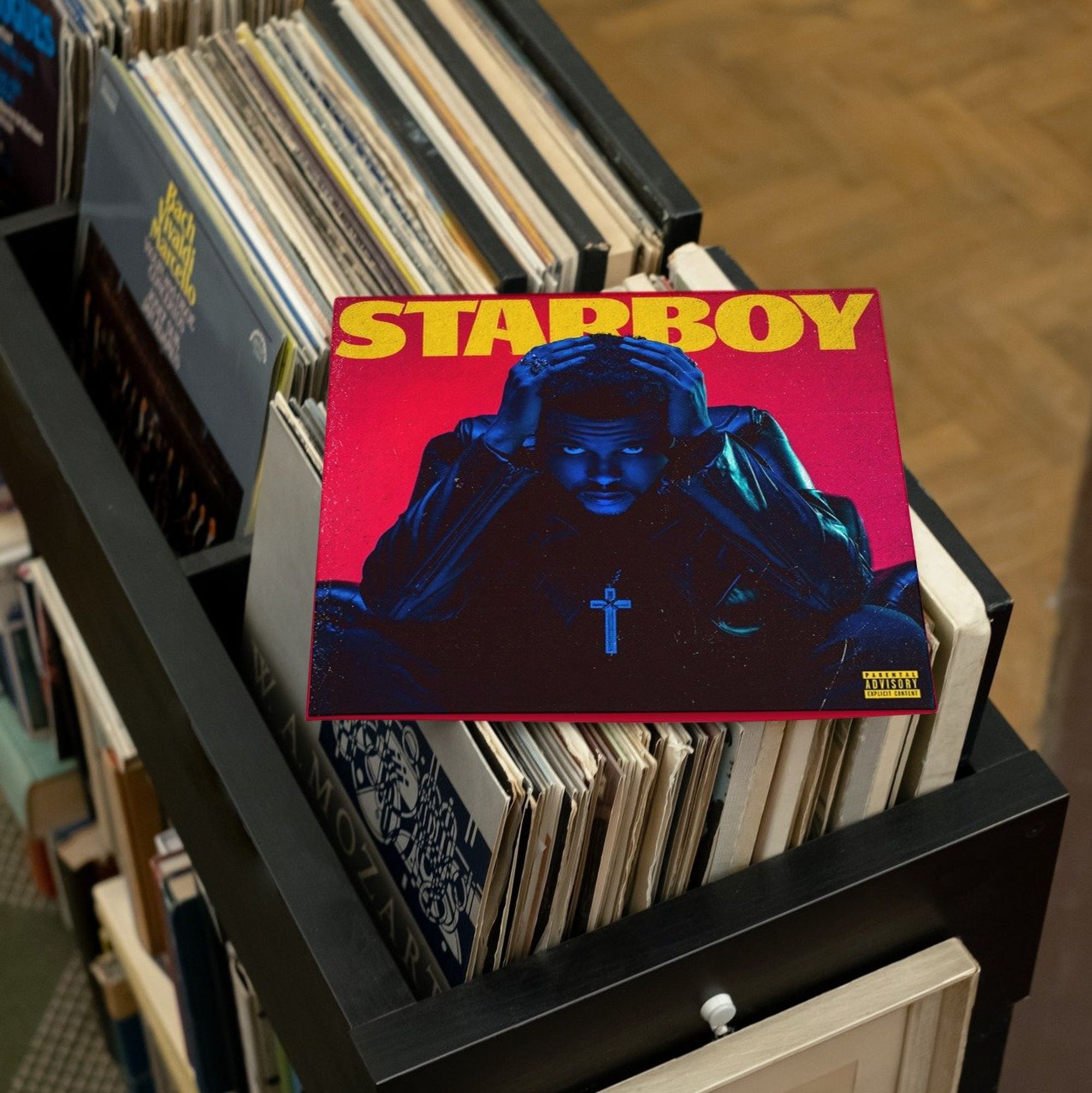 The Weeknd's Starboy in vinyl. Image courtesy: Bondi Records.