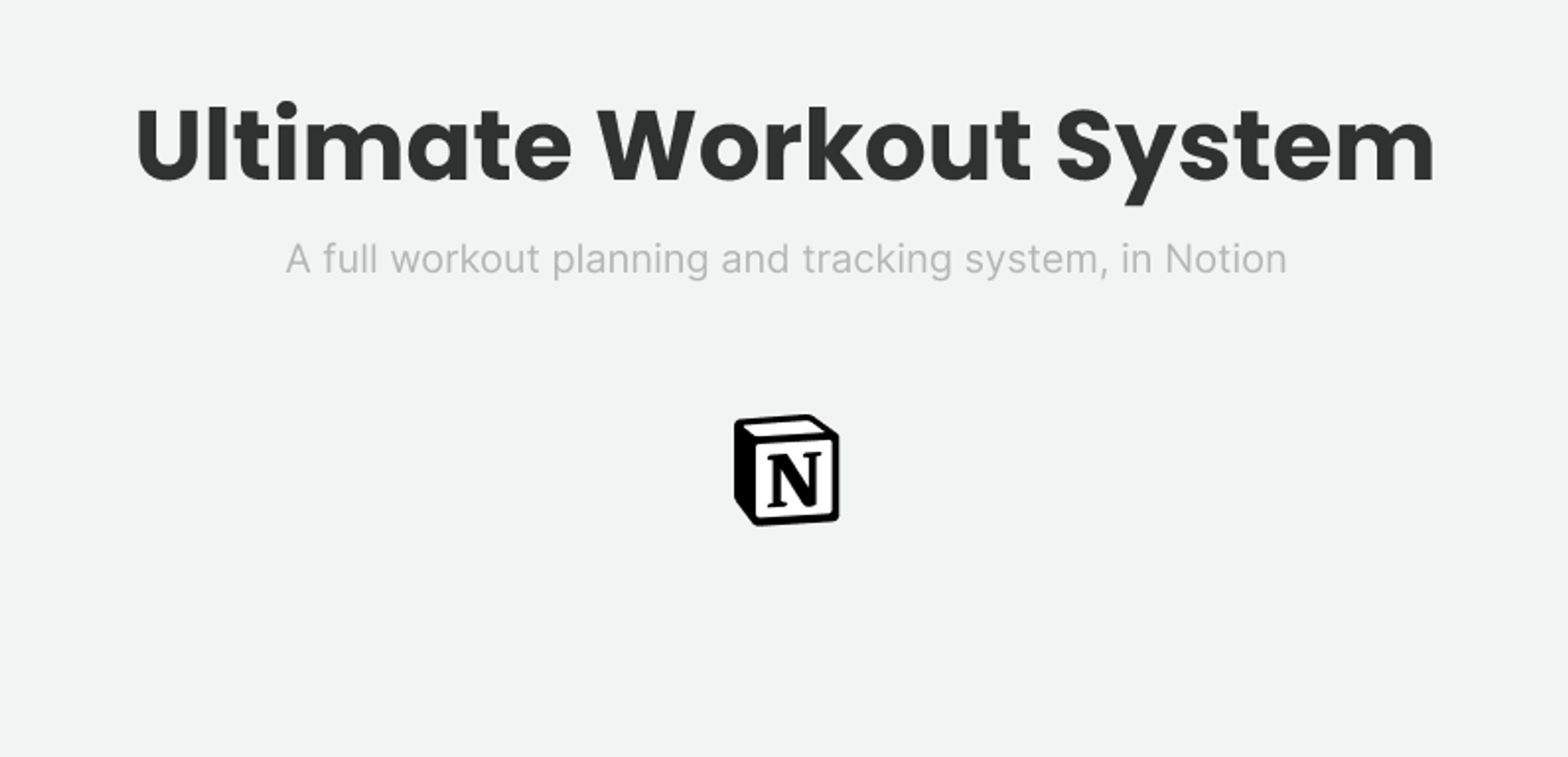 Ultimate Workout System