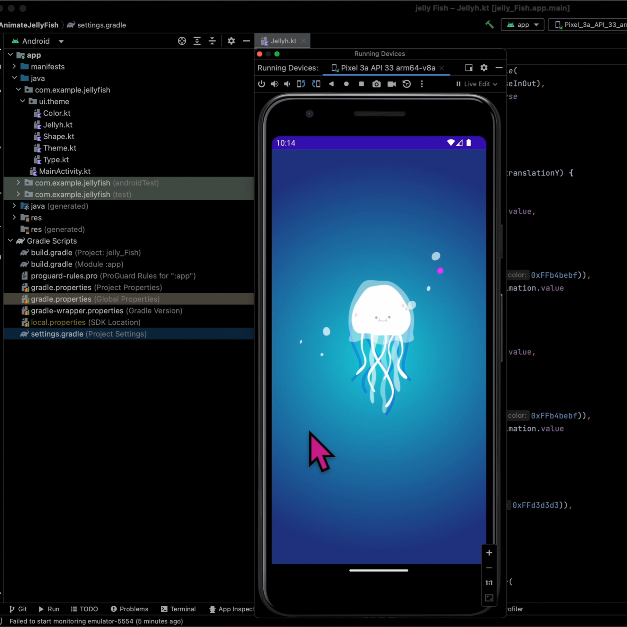 Creating Mesmerizing Jellyfish Animation with Jetpack Compose