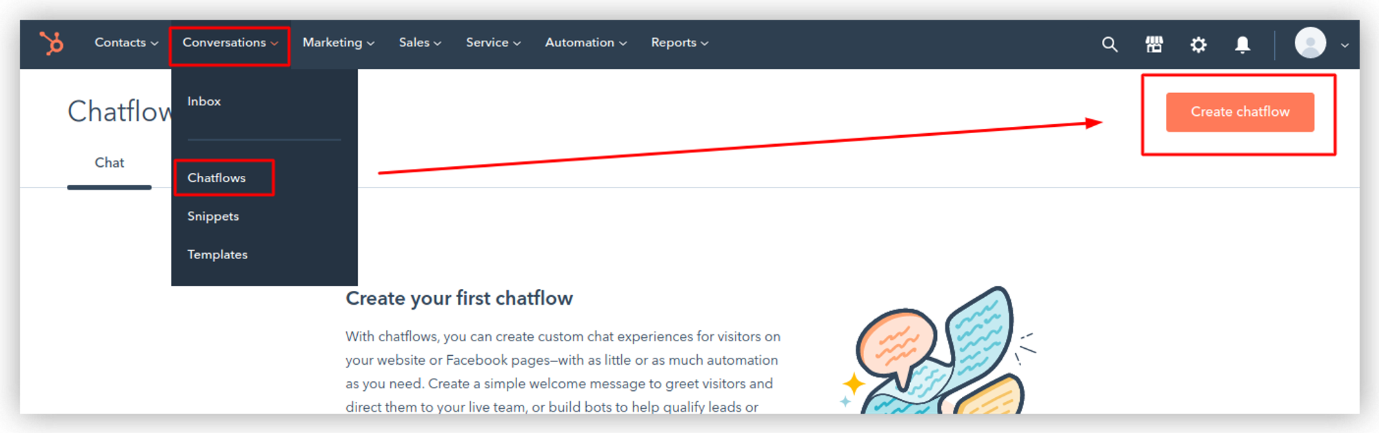 Creating a Chatflow