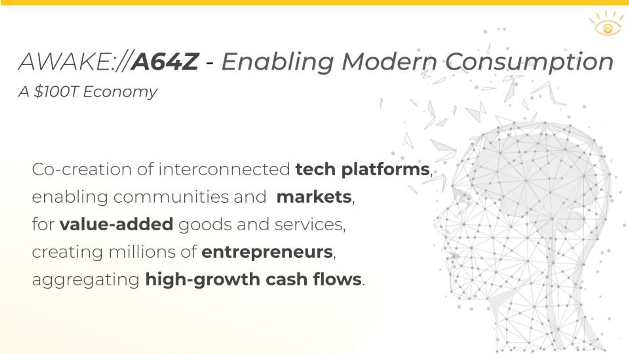AWAKE://A64Z is a PE platform for AI+FinTech-Powered Global Value Co-creation.