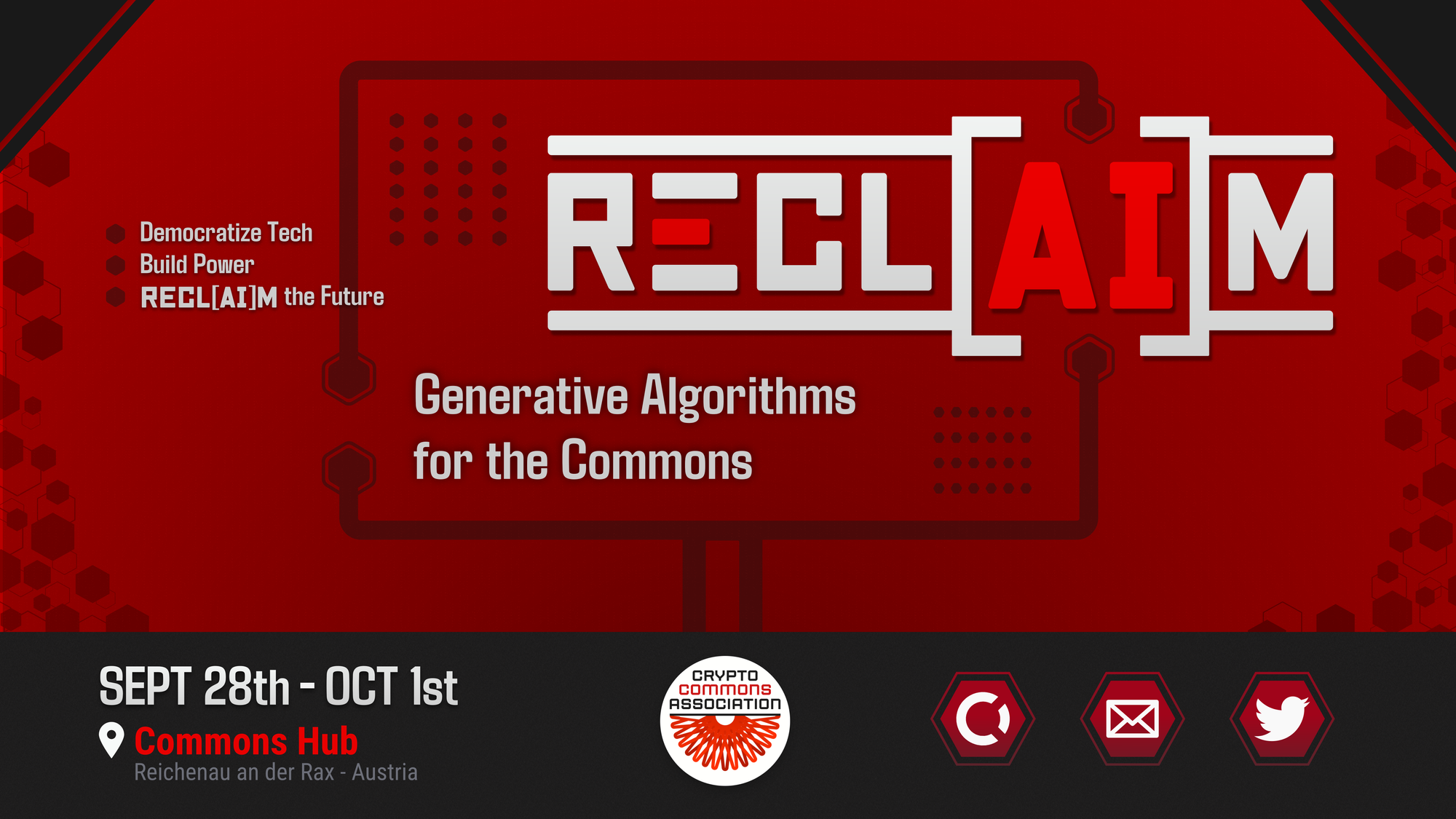 RECL[AI]M - Generative Algorithms for the Commons