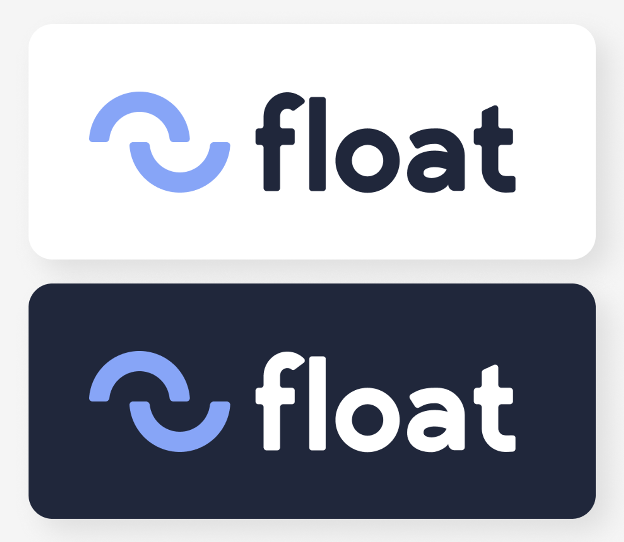 The Float.so logo in light & dark mode