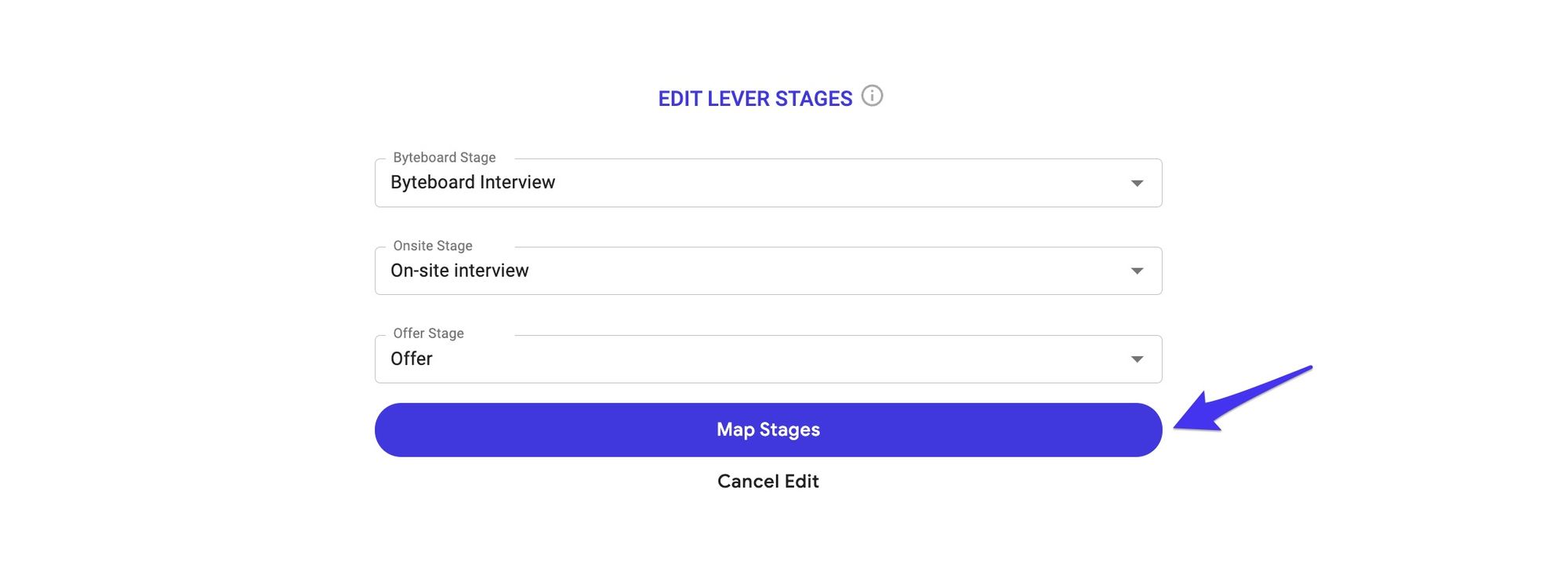*Note — the stage names in your Lever instance will likely be different from the examples here