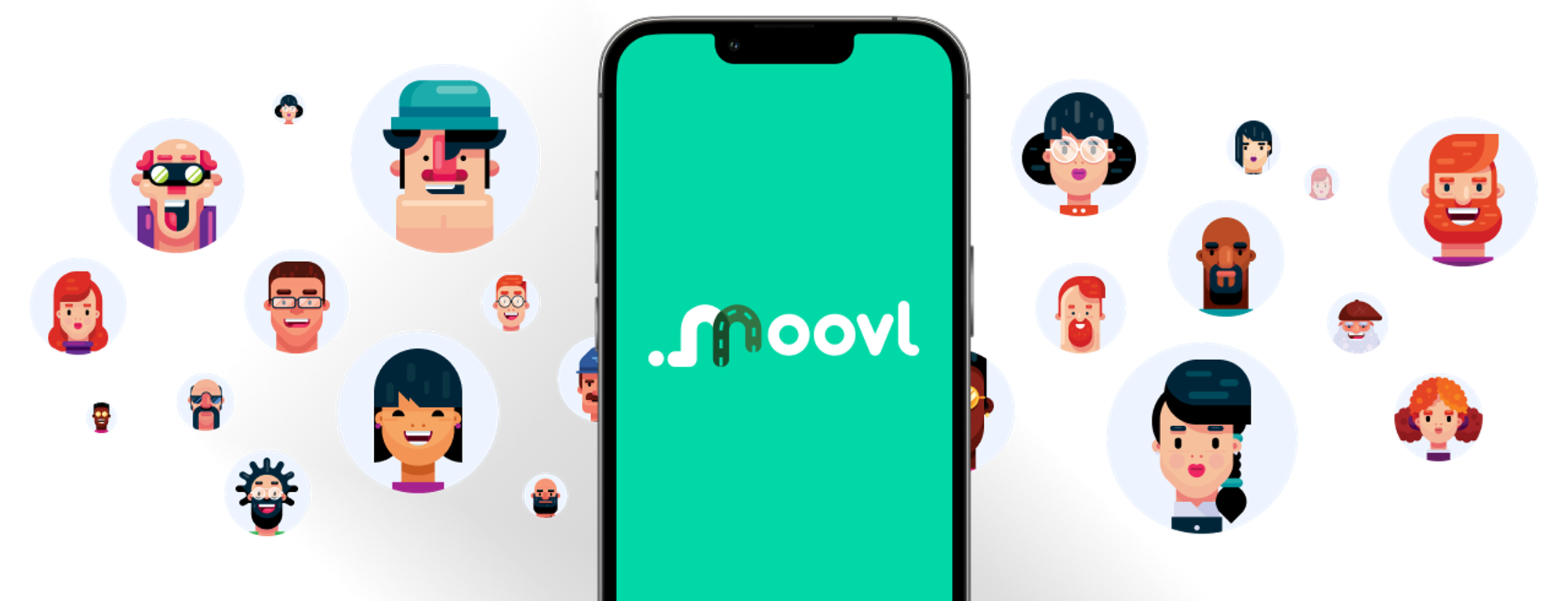 Access Moovl rides via the Android or IOS application