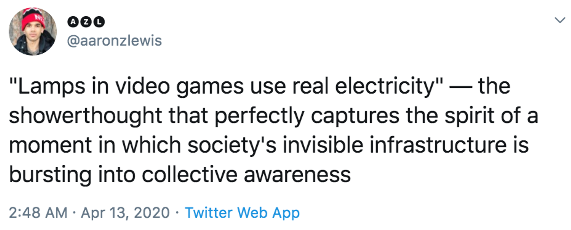 Lamps in video games use real electricity