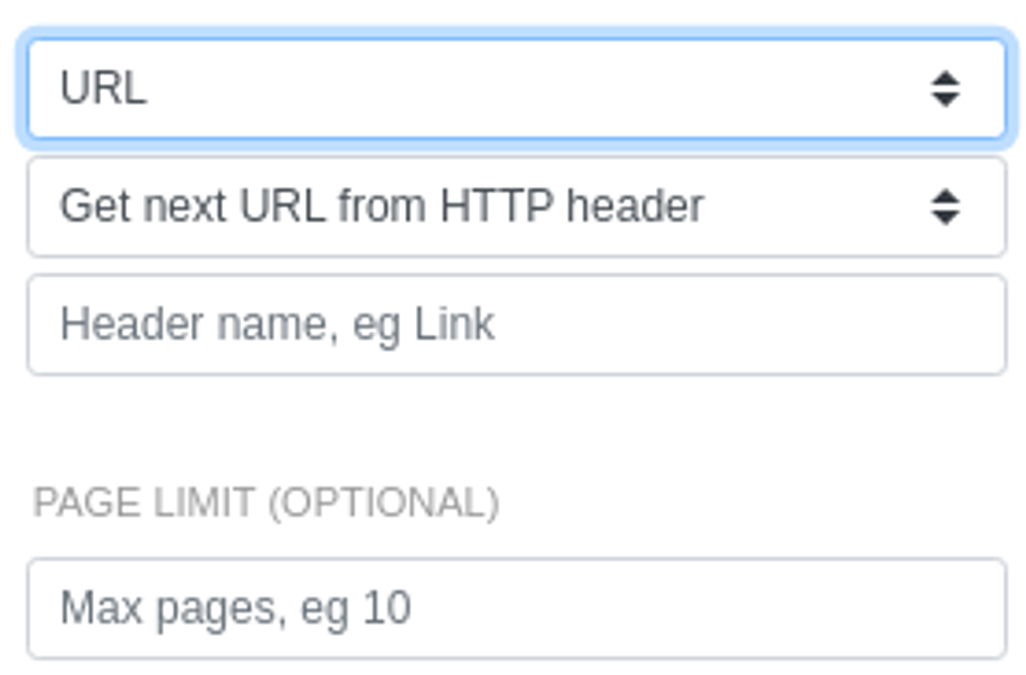 Pick the URL pagination style