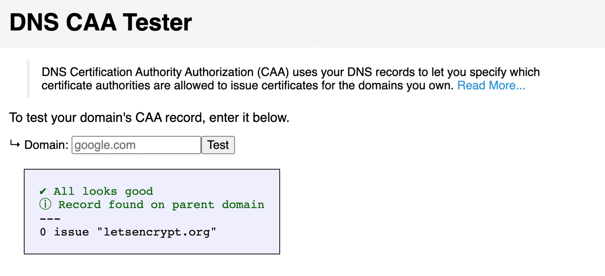 Your DNS seetings are missing the digicert.com CAA record