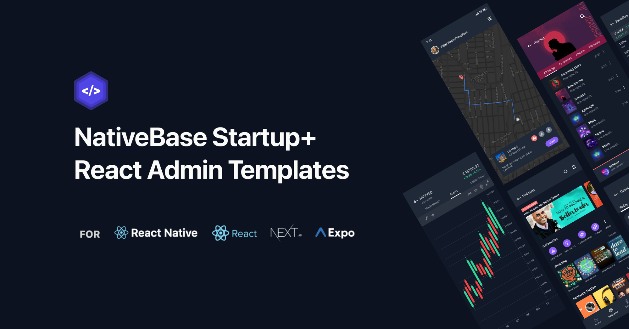 NativeBase Startup+ React Admin Templates
