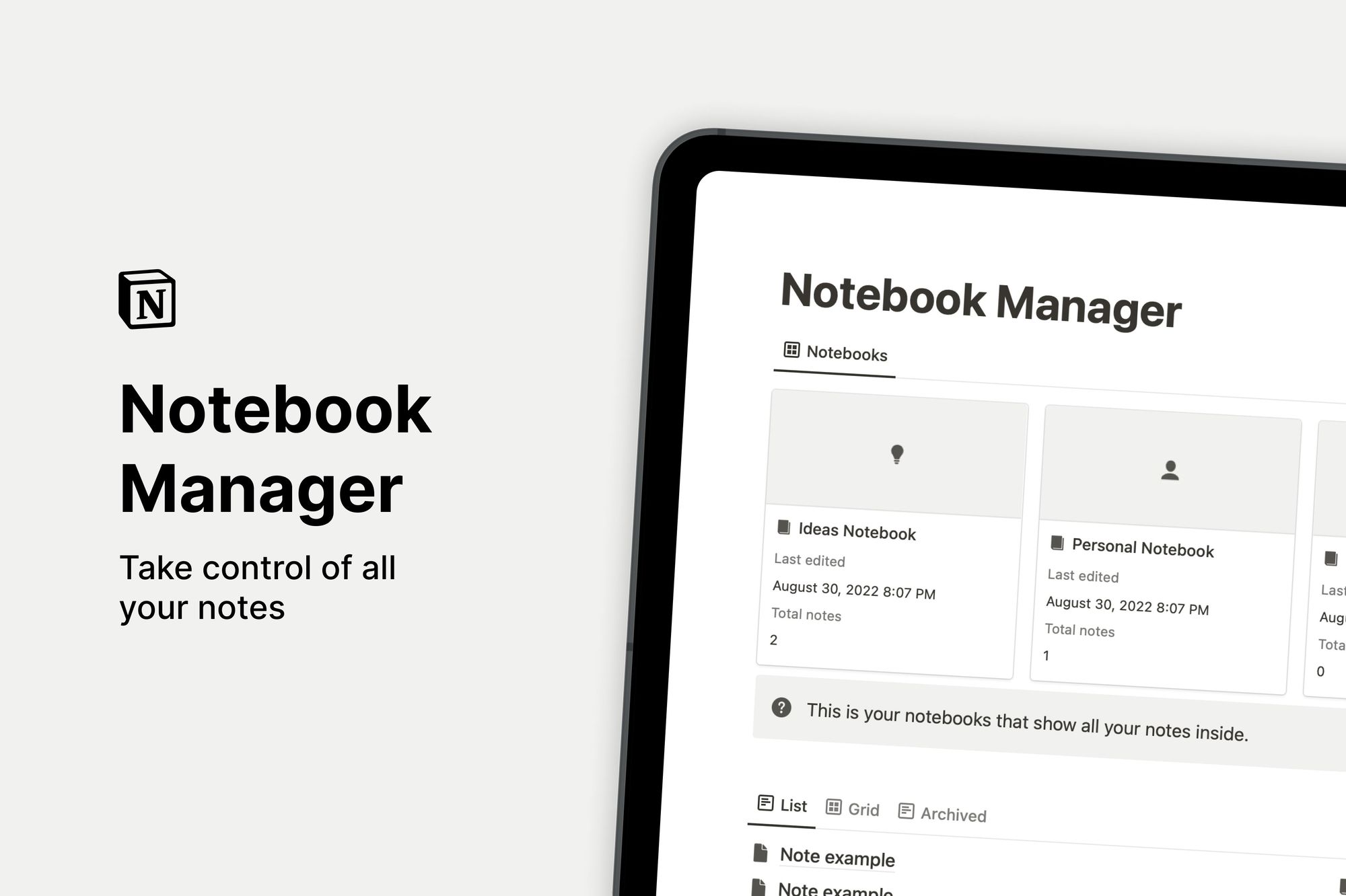 Notebook Manager