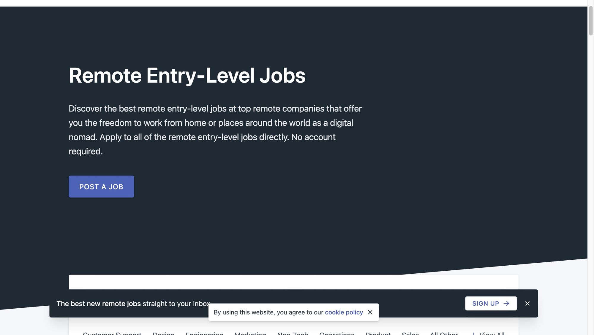 Remote Entry-Level Jobs - NoDesk