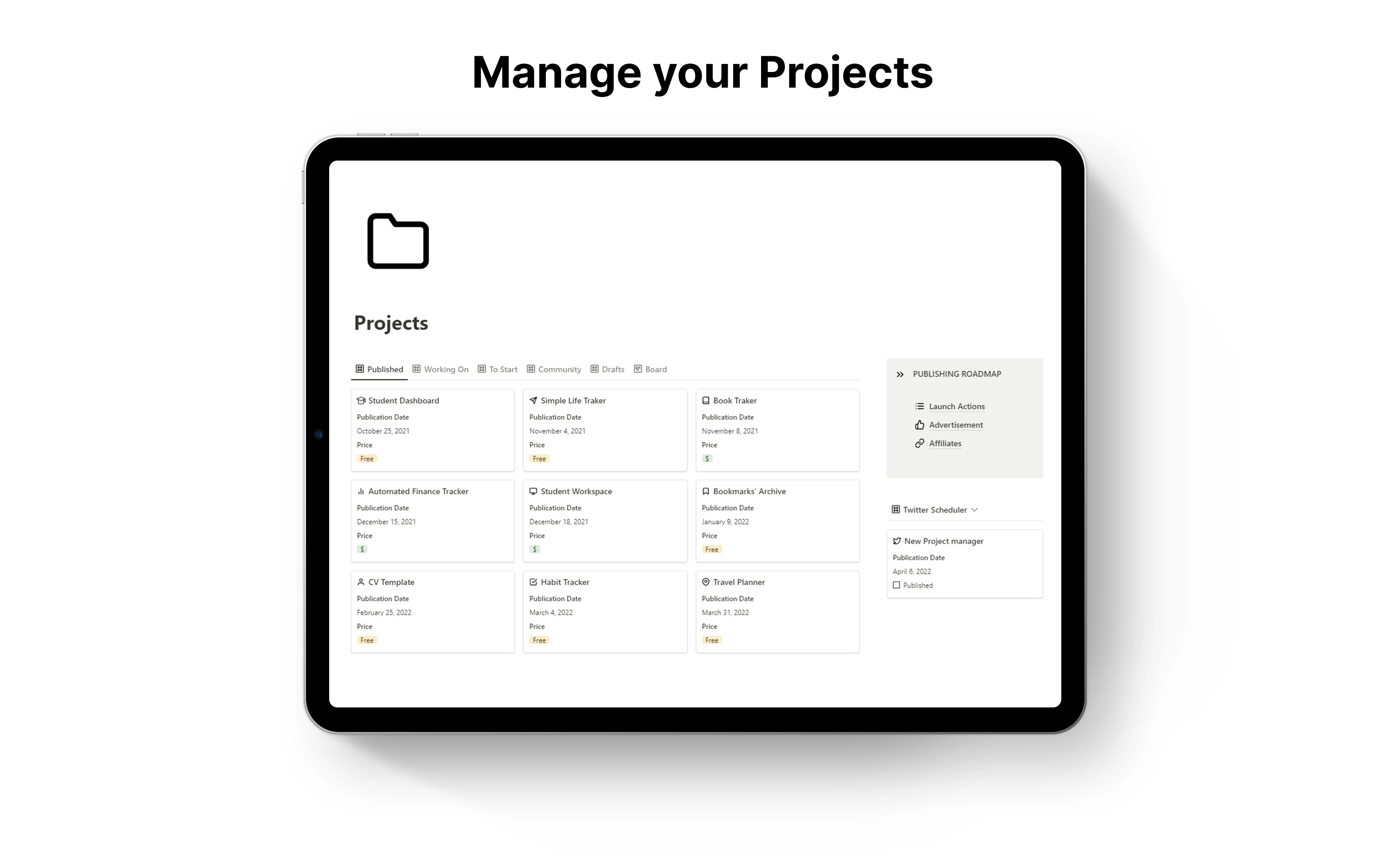 Simple Project Manager
