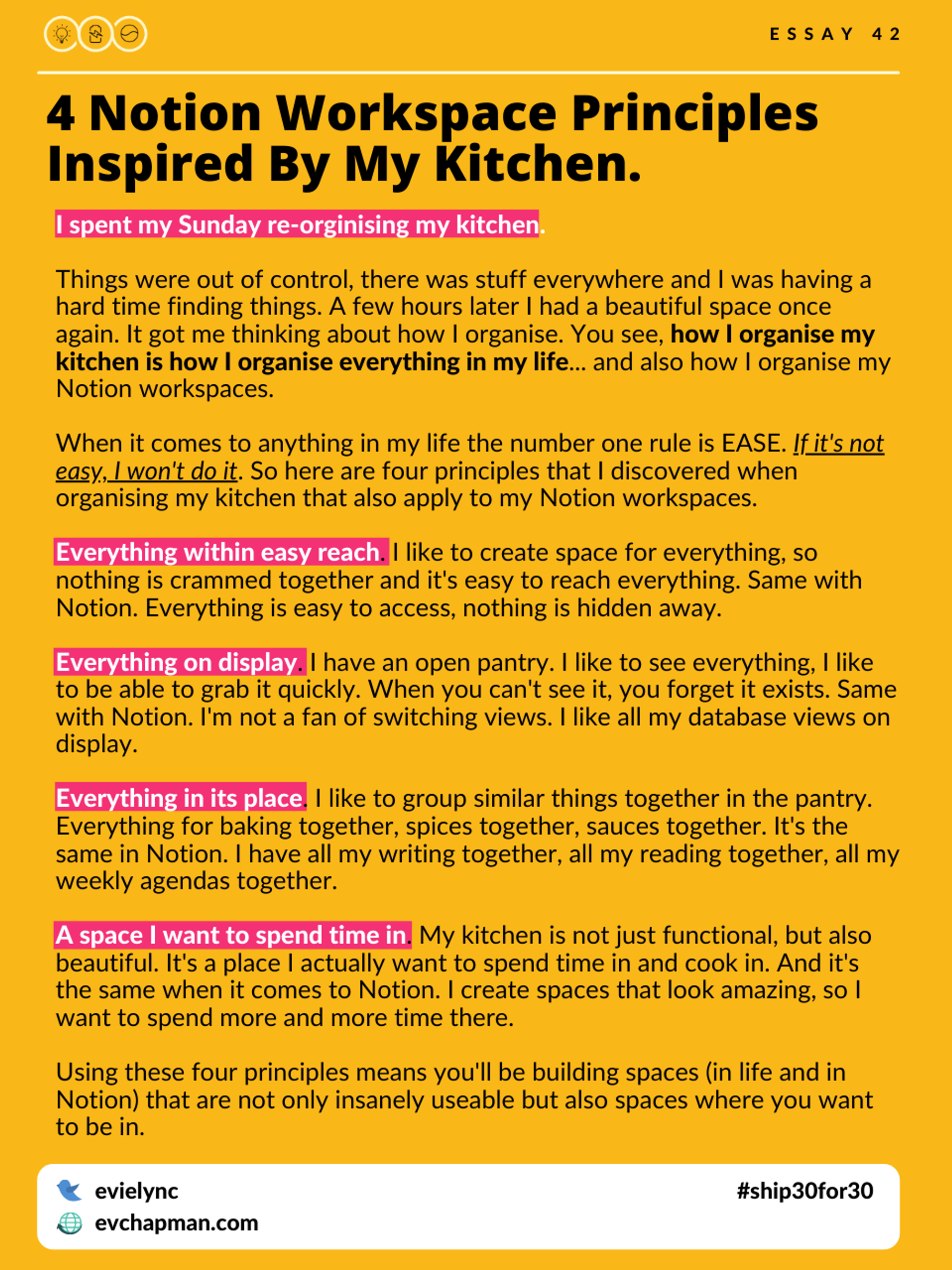 4 Notion Workspace Principles Inspired By My Kitchen
