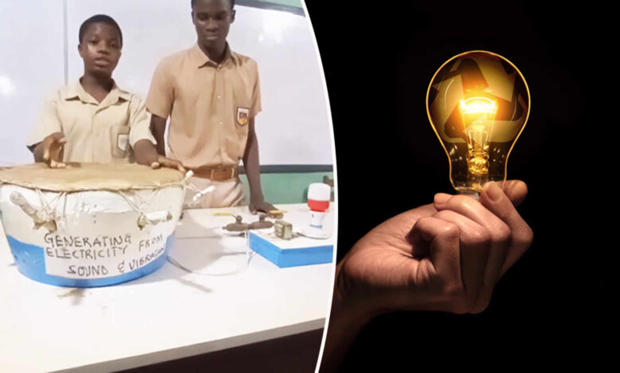 Deux étudiants ghanéens sont parvenus à produire de l'électricité par le biais de sons et de vibrations - NeozOne