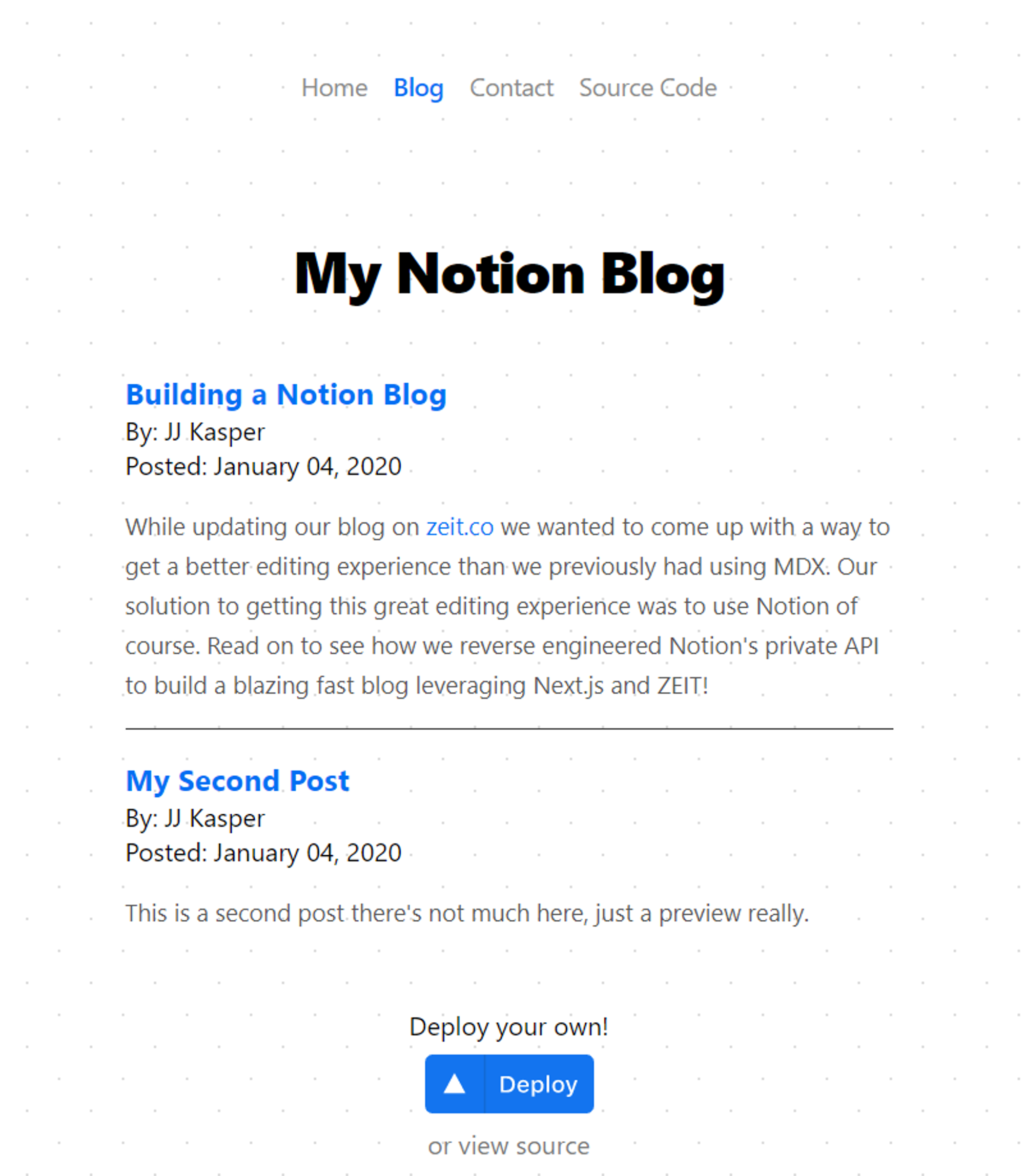 notion-blog 预览
