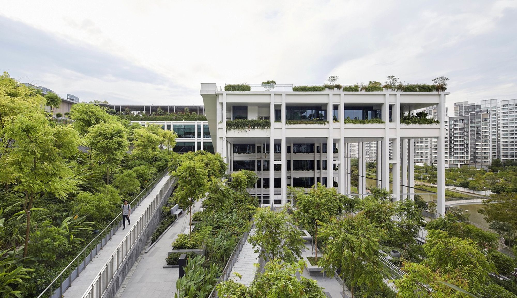 Oasis Terraces (Punggol Polyclinic) by Serie Architects.
