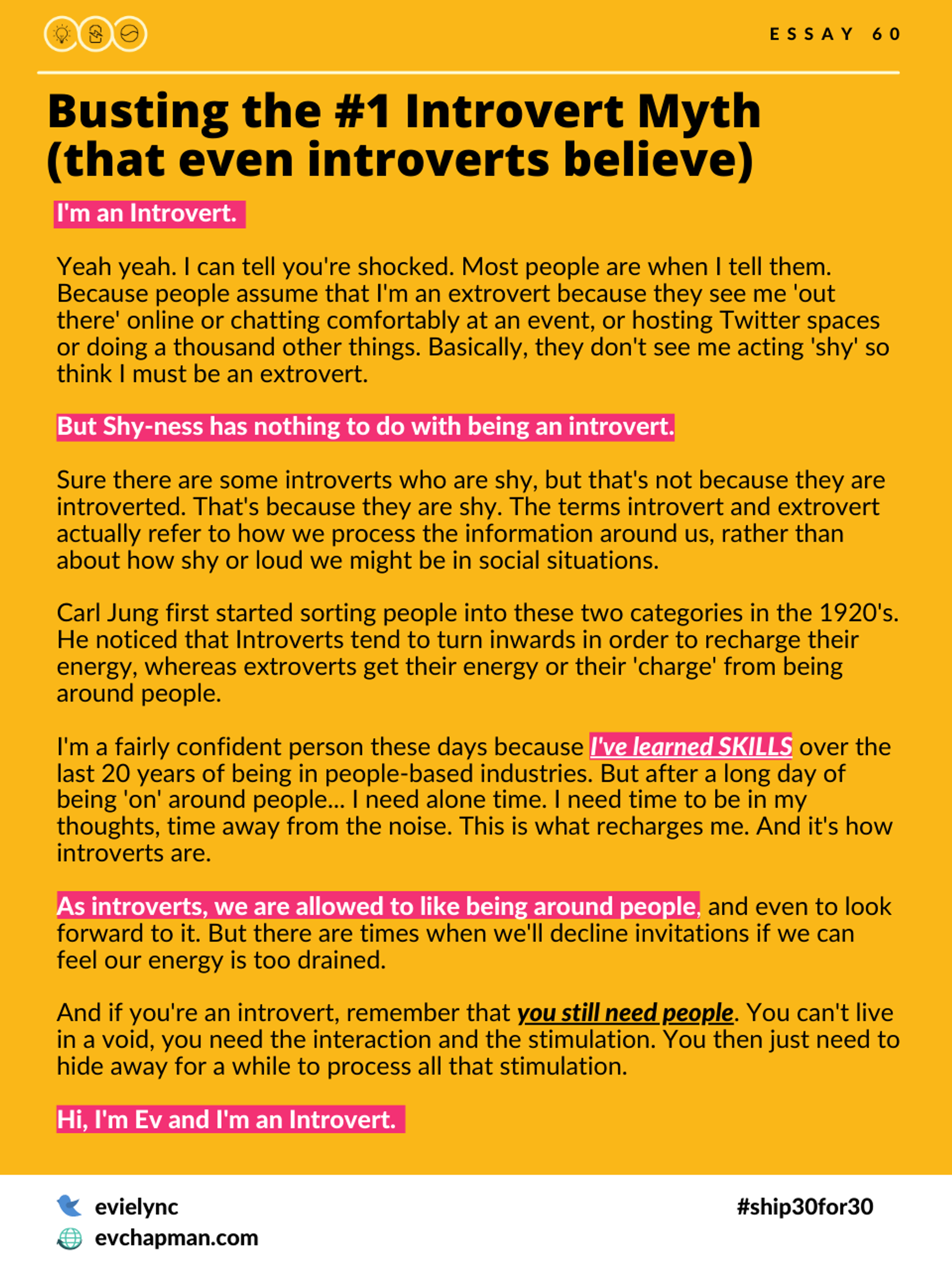 Busting the #1 Introvert Myth (that even introverts believe)