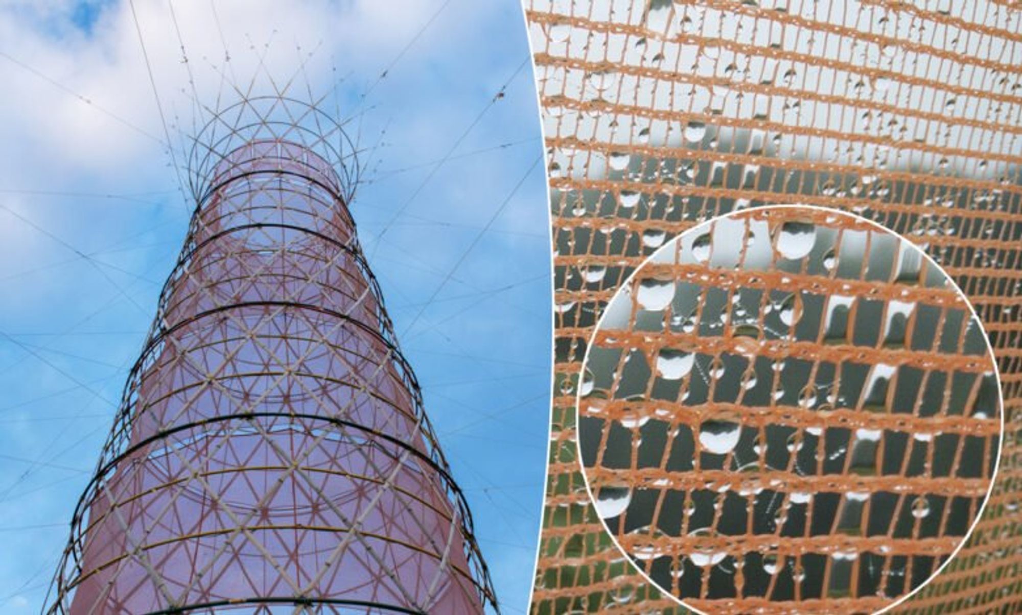 Warka Water : ces tours en bambou bardées de filets transforment l'humidité en eau potable