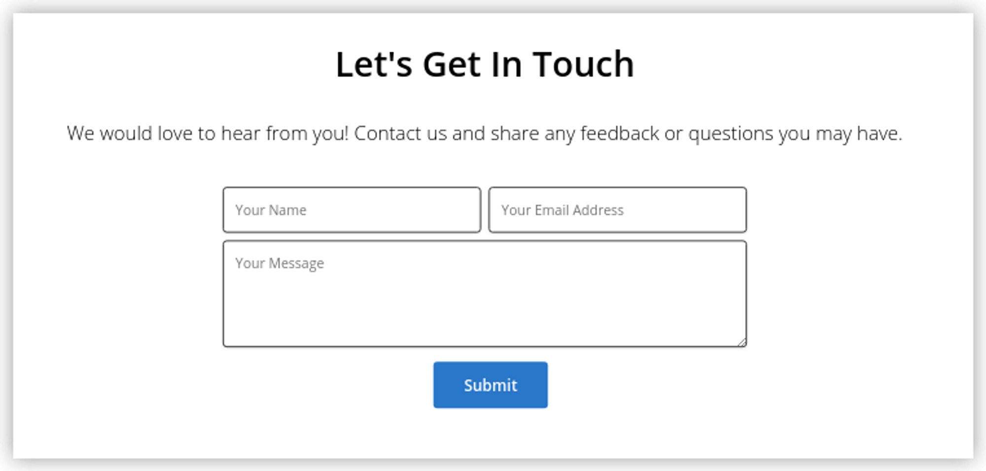 A contact form on Softr